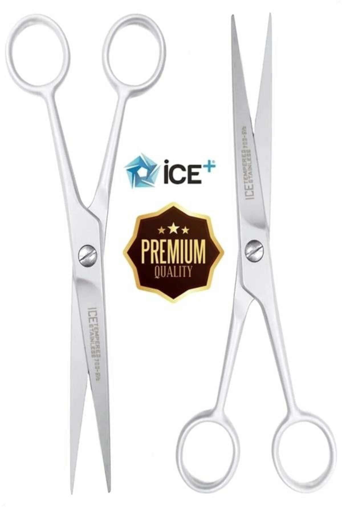 ESENLİWE Ice Profesyonel Berber Saç Kesim Makası 17 Cm Kuaför Kaş Bıyık Sakal Kesme Makas