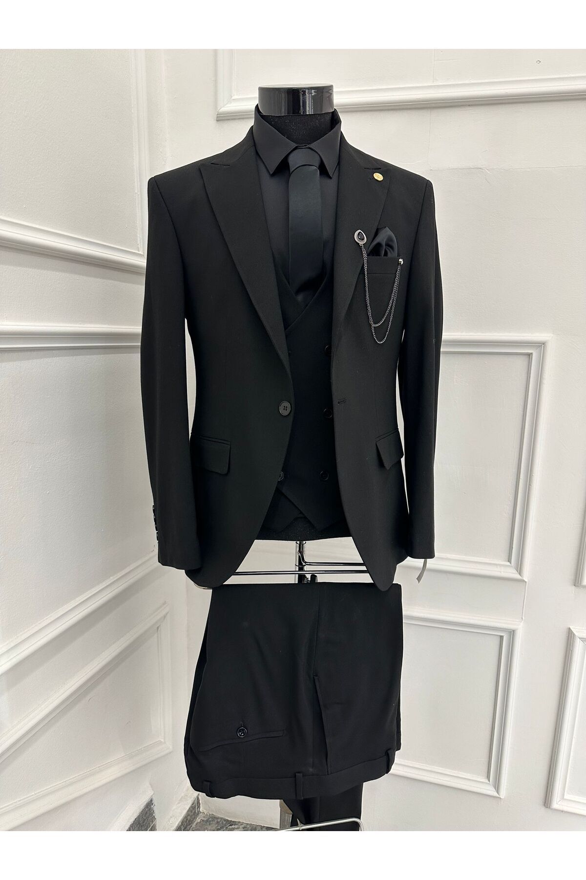 sarprun fashion Yelekli Dar Kesim Slim Takım Elbise