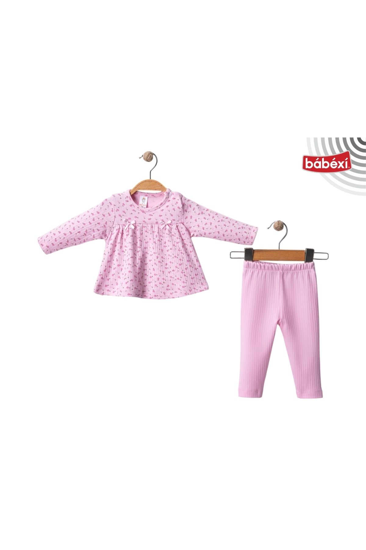 Dolly Kids RAPORLU ÇİÇEKLİ BÜZGÜLÜ KIZ BEBEK TAKIM. %100 TAKIM