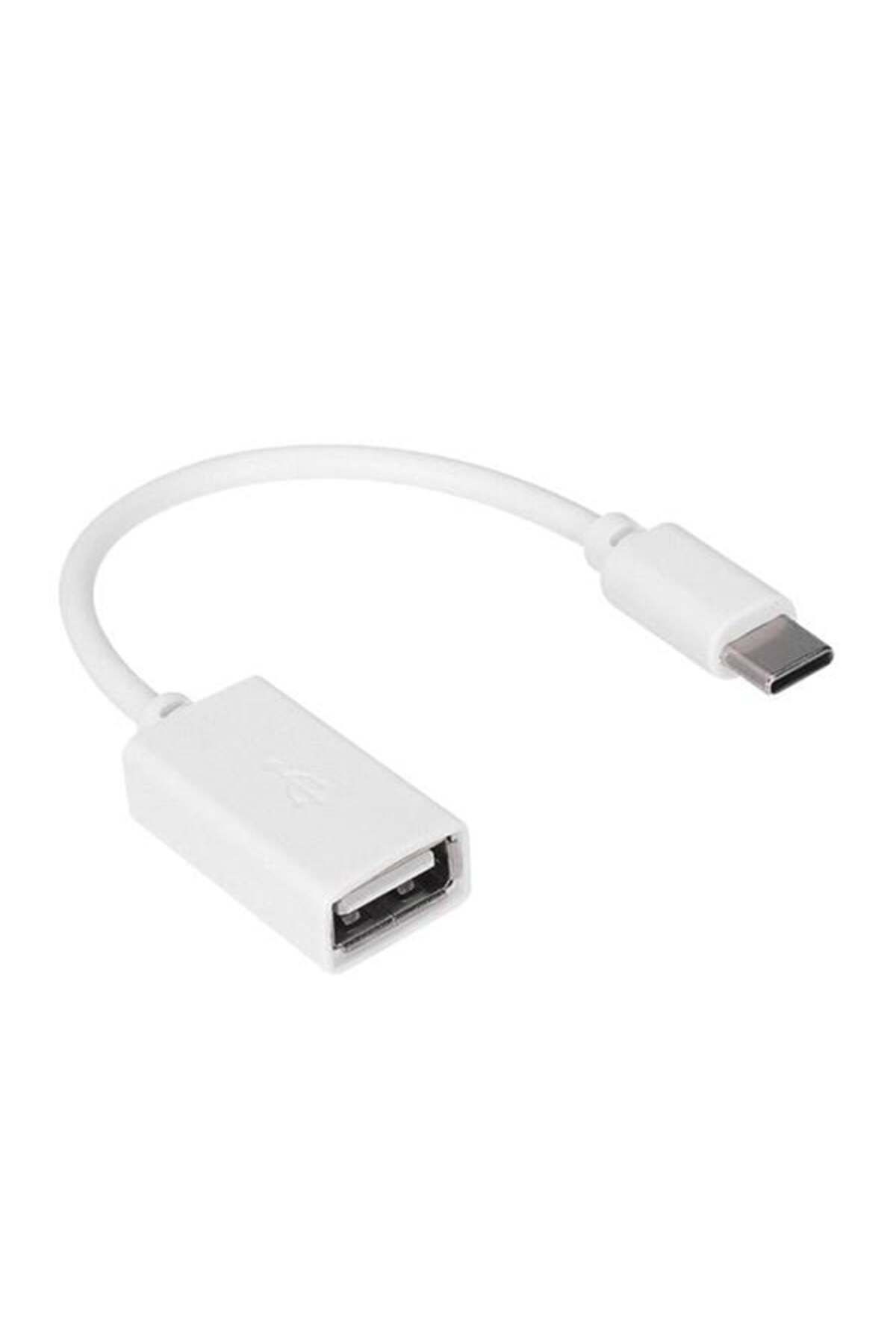 nazeninstoğu Hy-X112 Beyaz Usb DiŞi To Type-C Erkek Otg ÇeviRiCi