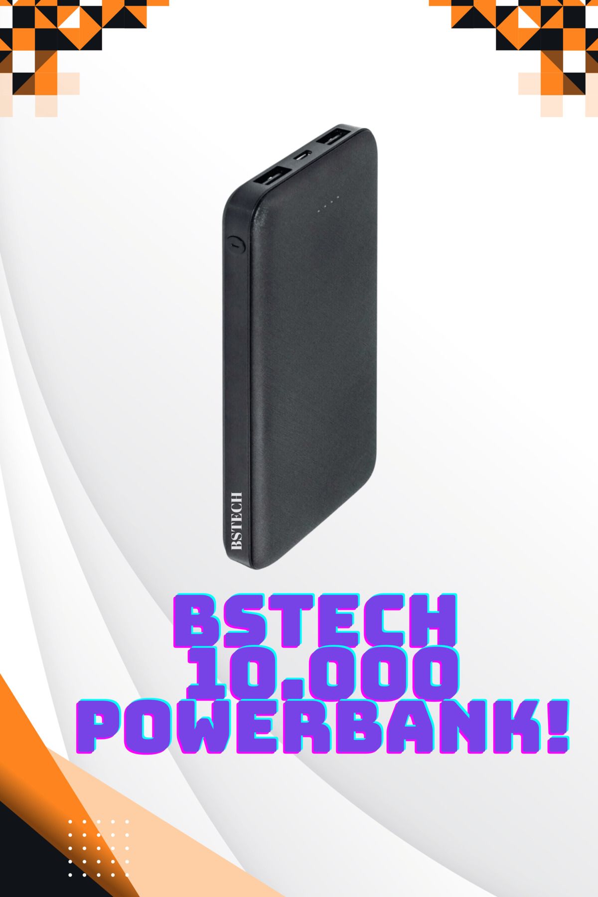 BSTECH POWERBANK 10BİN mA HızlıSarj Garantili Ürün!