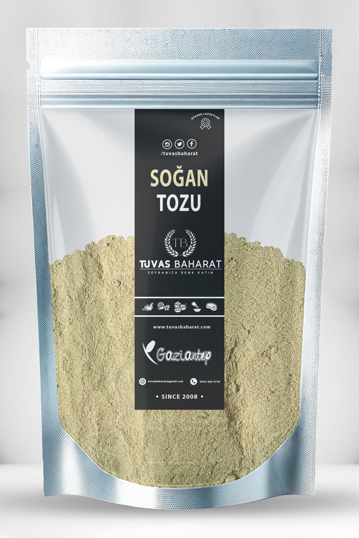 TUVAS BAHARAT Soğan Tozu 50 Gram