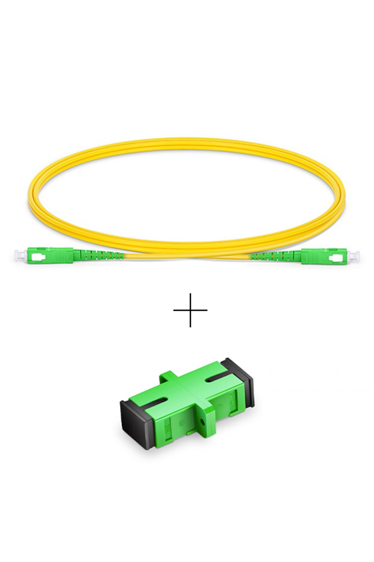 Evlere Kadar Fiber Fiber Internet Kablo Uzatma Paketi 2 Metre (Sc-Apc Sc-Apc Patchcord ve Konnektör)