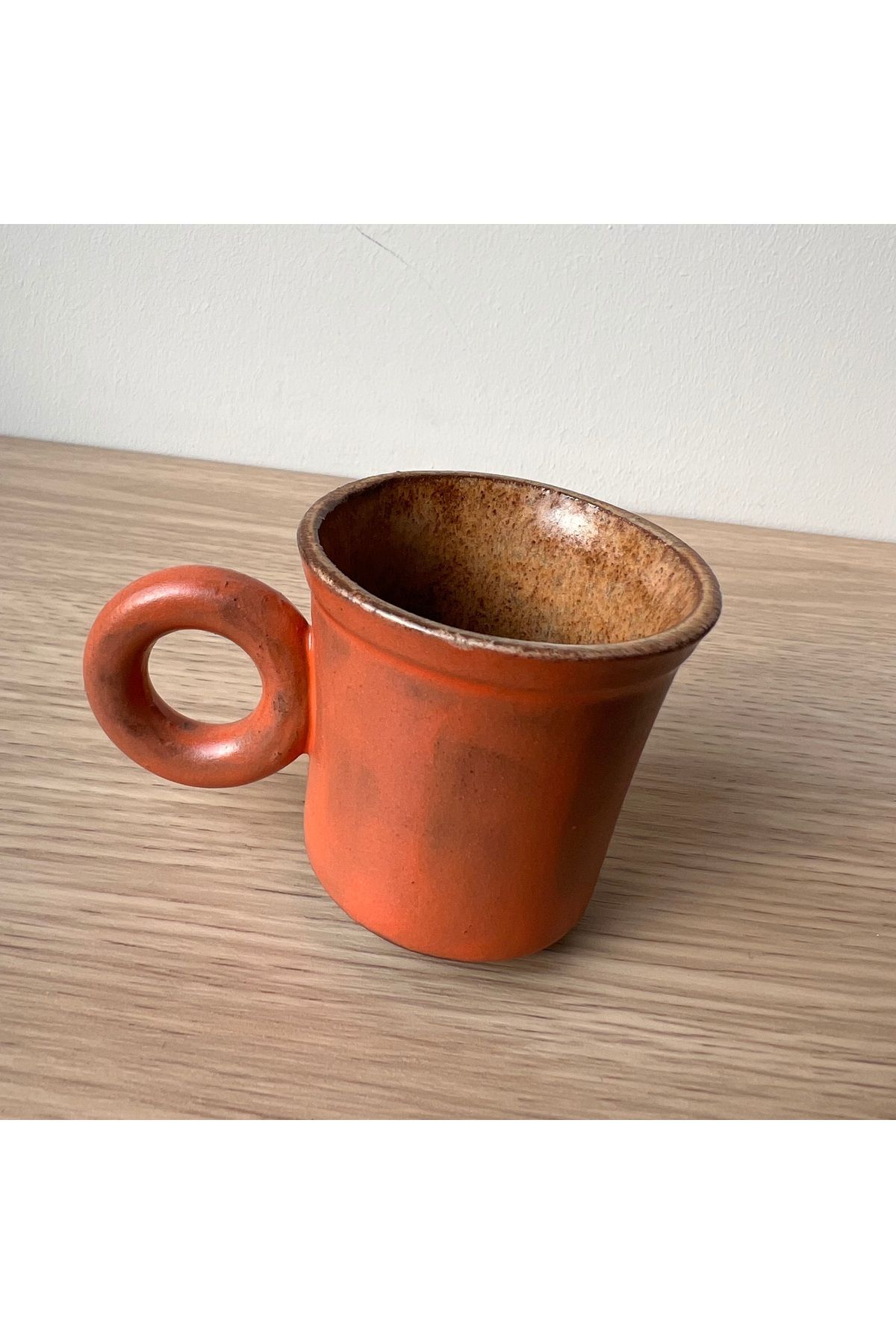 The Juliett Studio-Dark Series Orange Handled Espresso Cup-2 4