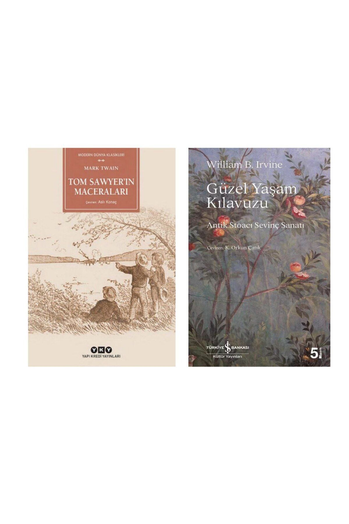 Yapı Kredi Yayınları Tom Sawyerin Maceraları Mark Twain Güzel Yaşam Kılavuzu Antik Stoacı Sevinç Sanatı  William B.Irvine