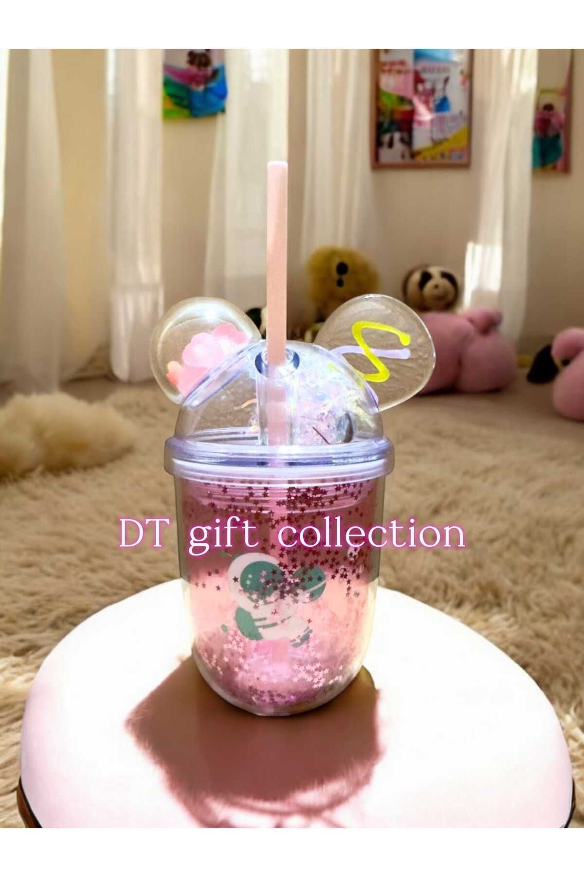 DT gift collection ÇİFT CİDARLI  350 ML POLİKARBON PİPETLİ BARDAK