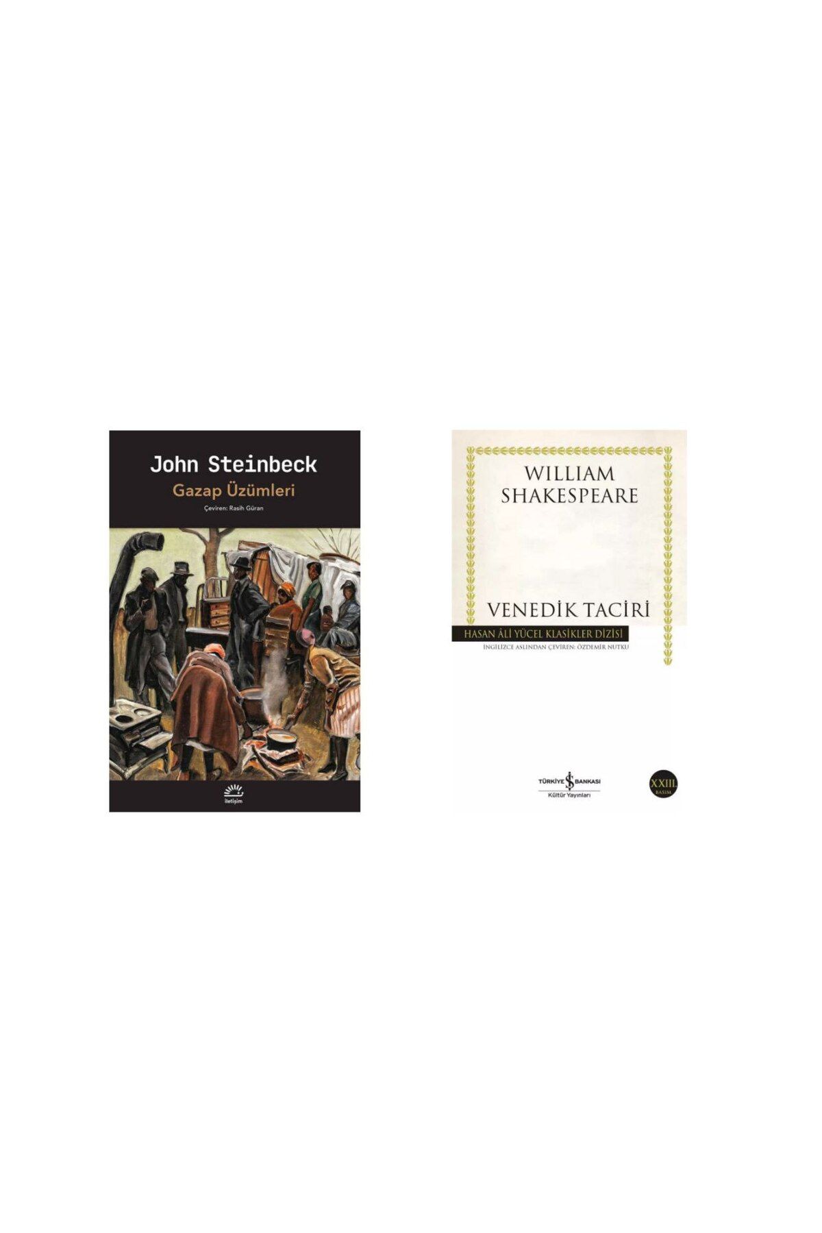 İletişim Yayınları Gazap Üzümleri - John Steinbeck - Venedik Taciri - William Shakespeare