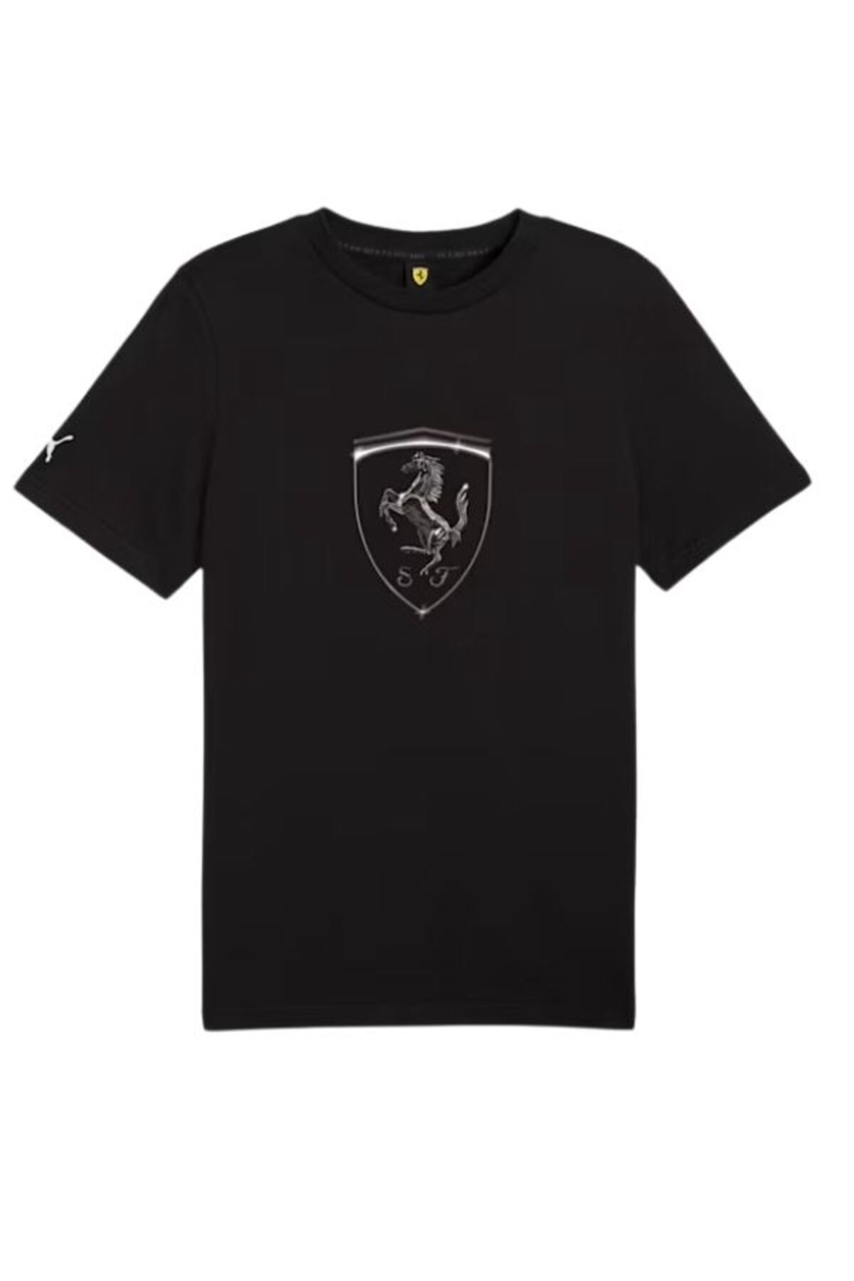 Puma Erkek Tişörtü Ferrari Race Tl Big Shield TPUMA Black 63018901