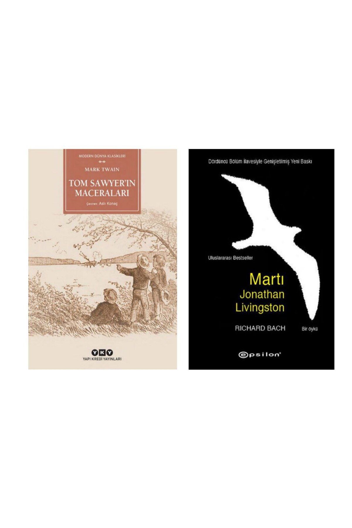 Yapı Kredi Yayınları Tom Sawyerin Maceraları - Mark Twain Martı Jonathan Livingston Richard Bach