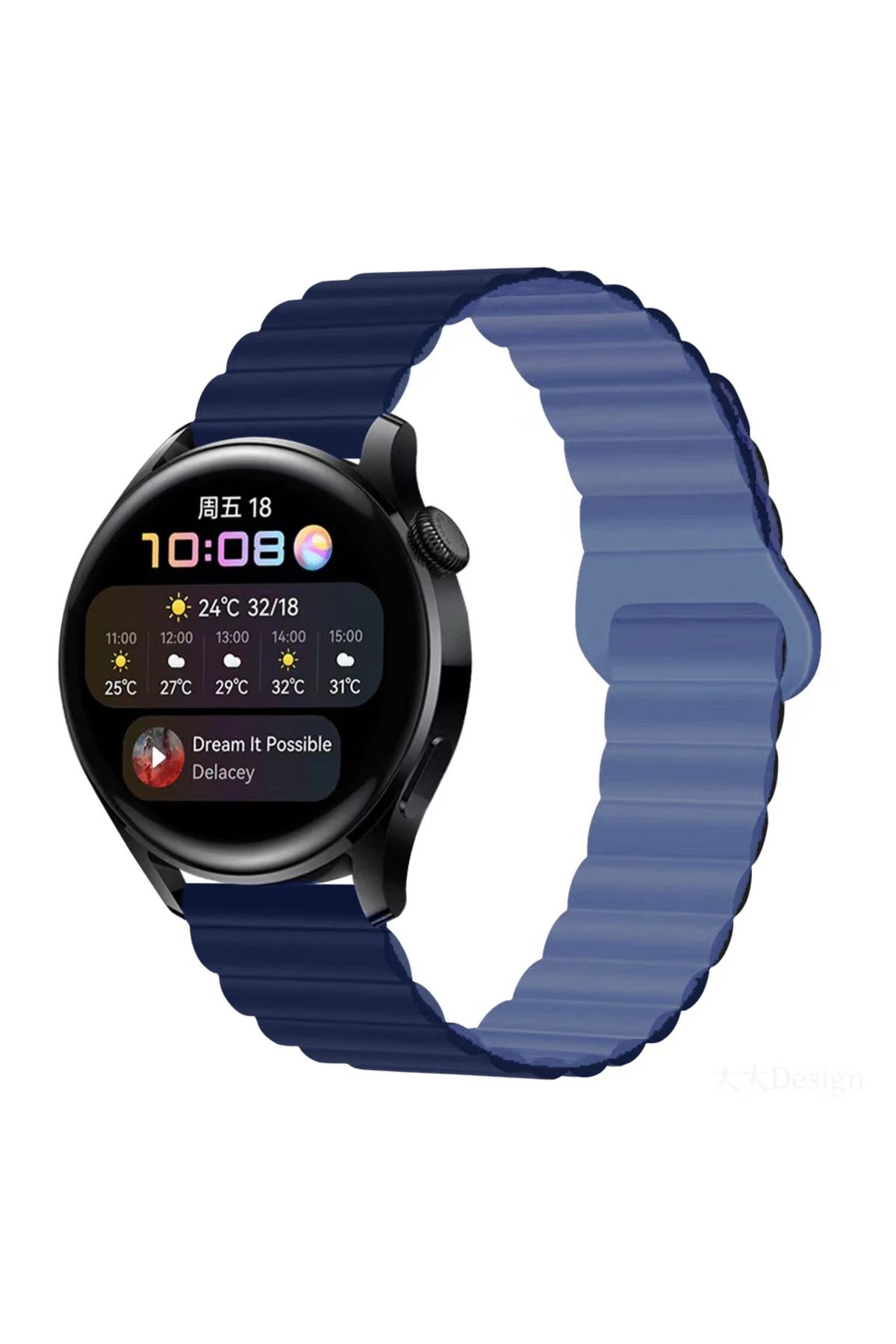 MMPSHOP Xiaomi Redmi Watch 5 Active/lite Amazfit Gtr 2e 47mm Uyumlu 22mm Manyetik Süet Dokulu Kordon