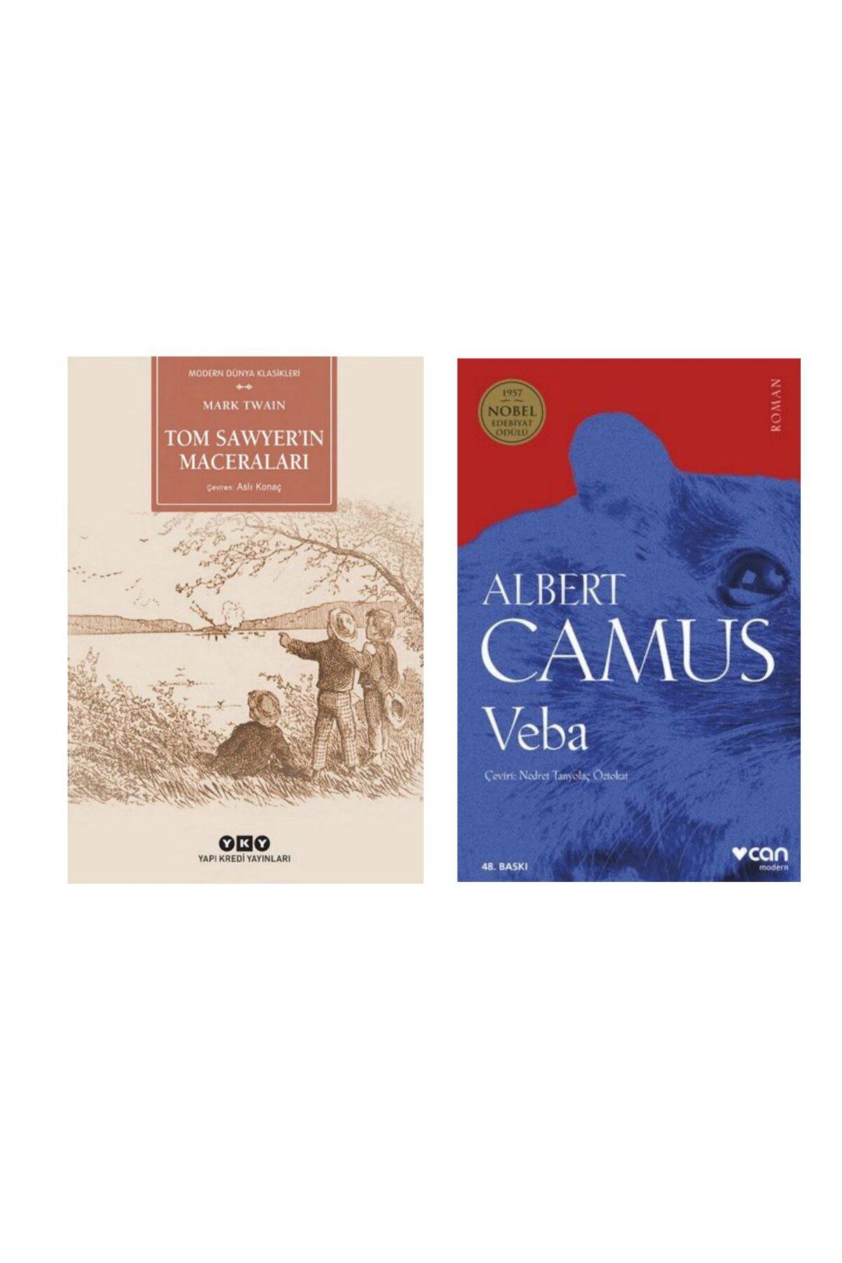 Yapı Kredi Yayınları Tom Sawyerin Maceraları - Mark Twain Veba - Albert Camus