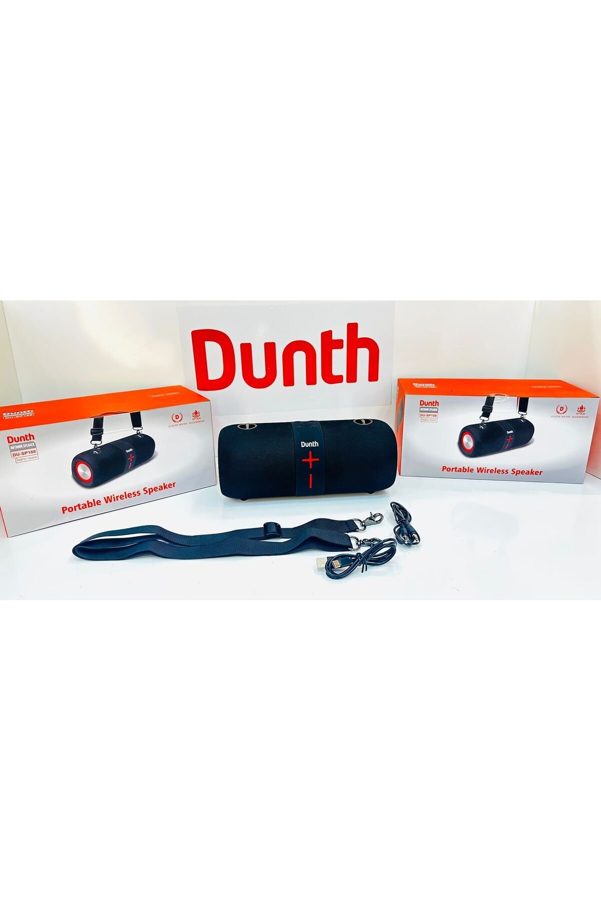 Dunth DU-SP188  Bluetooth, tws, kart, usb, aux, 20W, IPX6,RGB,1500g,4000mAh,268*120*120mm,Portable