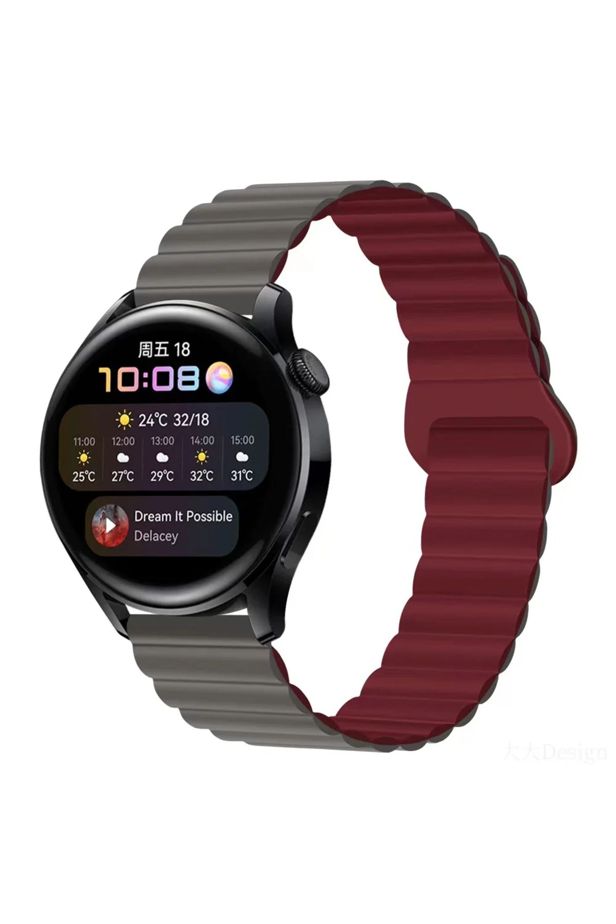 MMPSHOP Samsung Galaxy Watch 7 Fe 4 5 Pro 6 Seri 40 42 43 44 45 46 47 Mm Uyumlu Manyetik Süet Dokulu Kordon