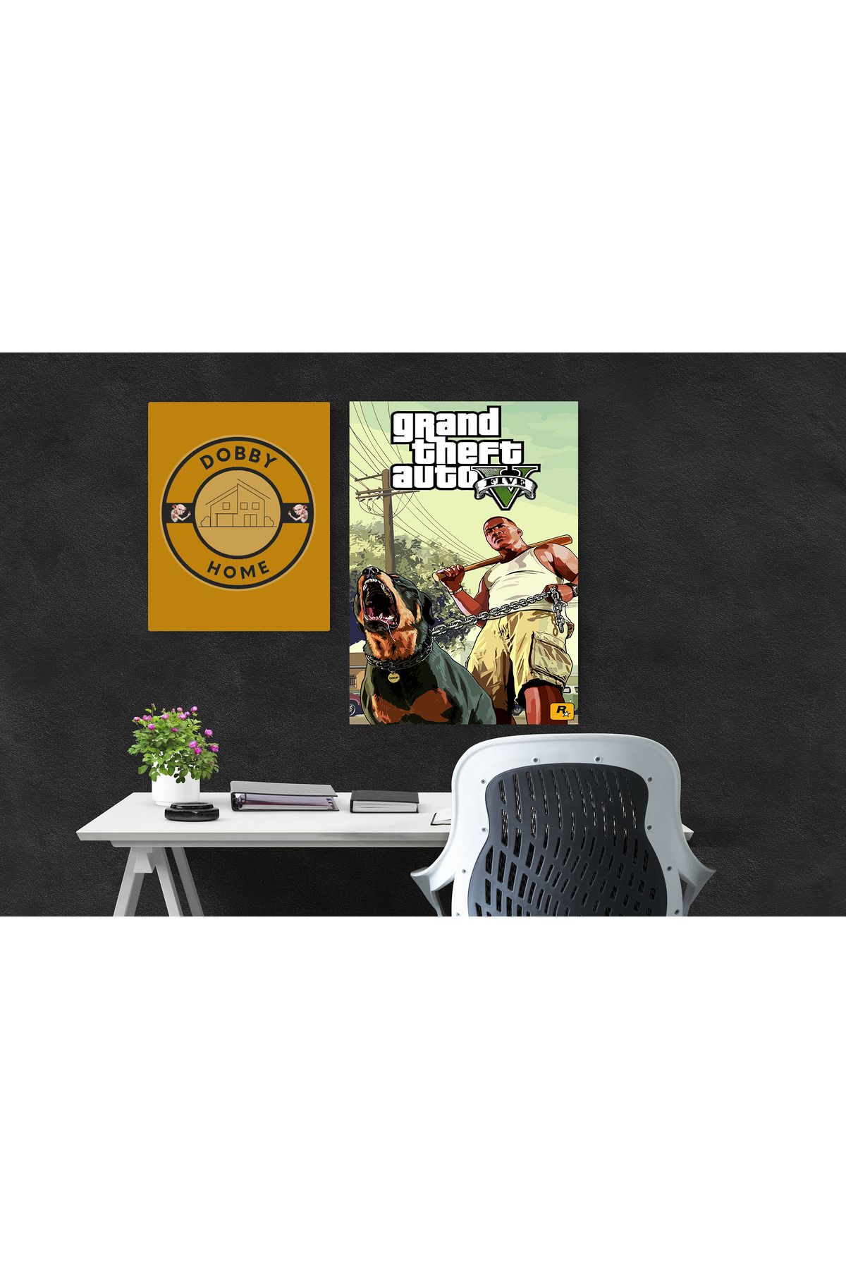 DOBBYSHOP GTA Baskılı Yeni Nesil UV Baskı Ahşap Tablo