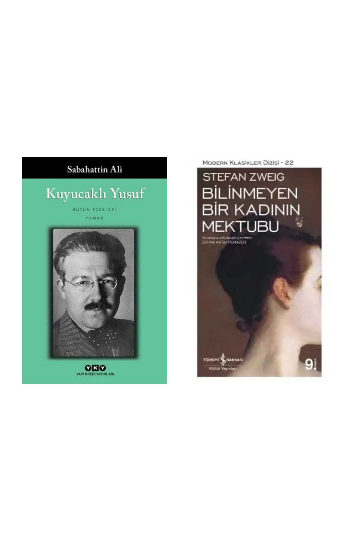 Yapı Kredi Yayınları Kuyucaklı Yusuf - Sabahattin Ali - Bilinmeyen Bir Kadının Mektubu Stefan Zweig