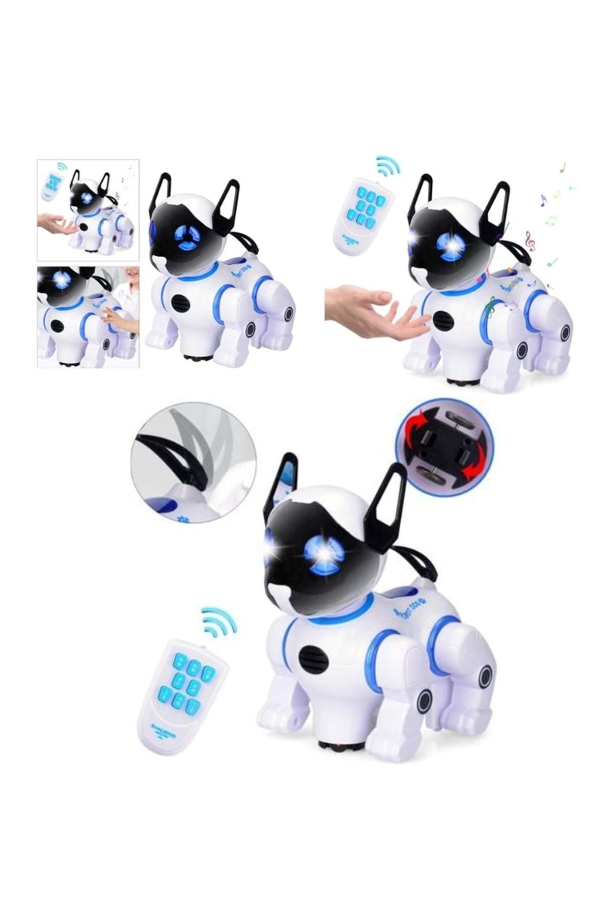 FELİTE UZAKTAN KUMANDALI IŞIKLI VE SESLİ AKILLI ROBOT KÖPEK