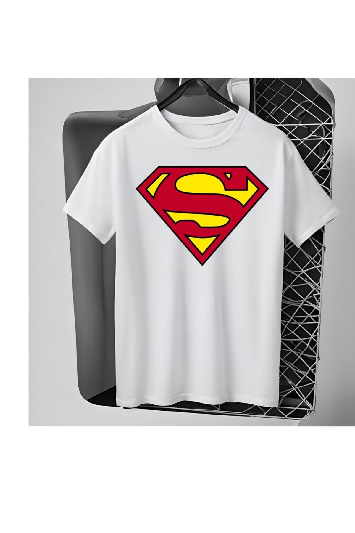 Panda Baskı Tekstil Supermen baskılı Tshirt