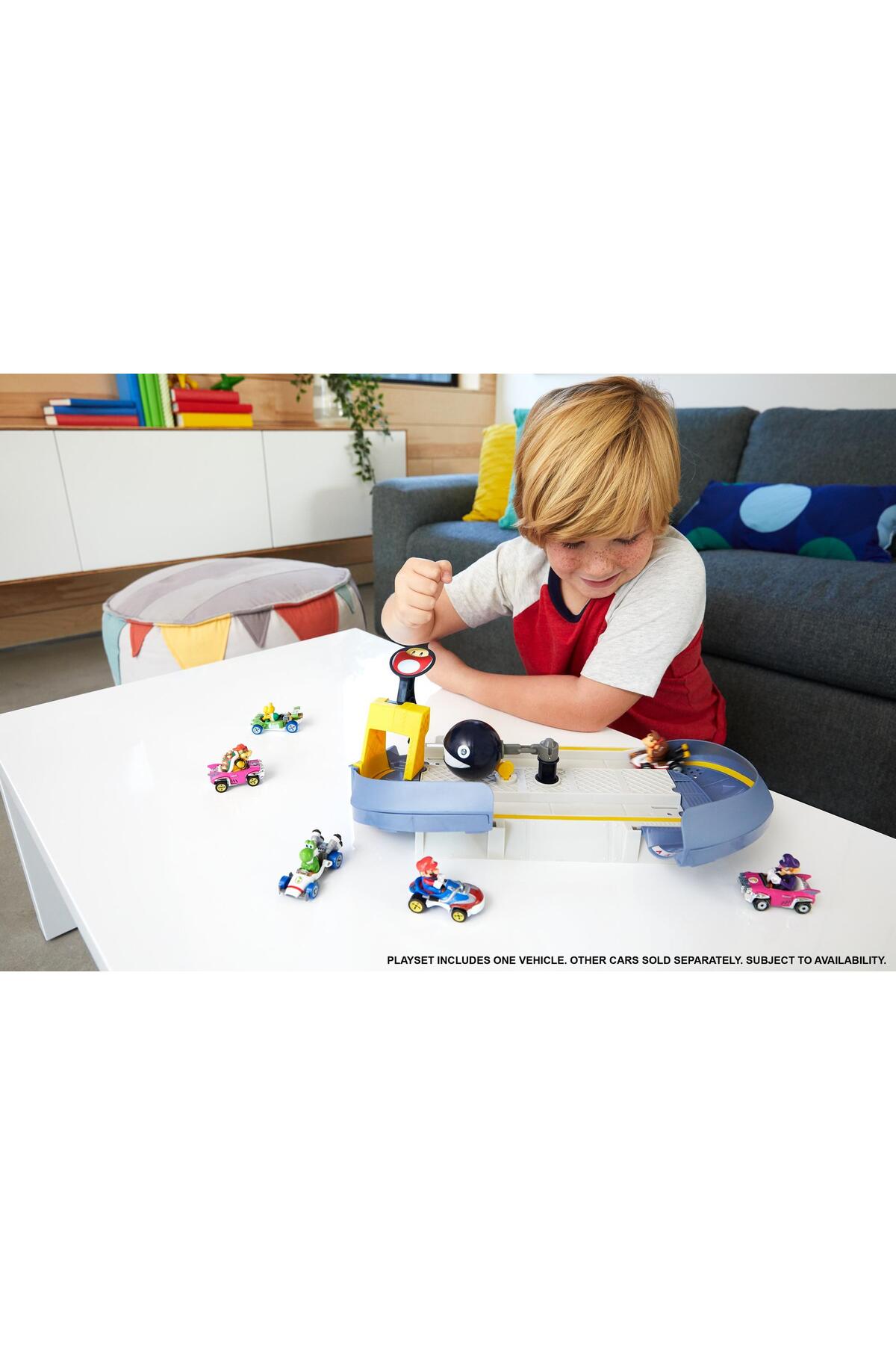 HOT WHEELS Mario Kart Çılgın Yaratıklar Oyun Seti Serisi - Chain Chomp Challenge Seti Gcp26-gky48 fotoğrafı 5 (önizleme)