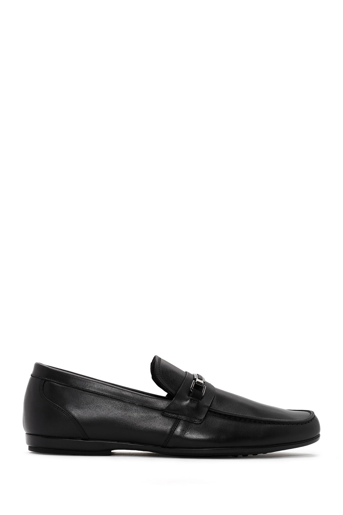 Derimod Erkek Siyah Deri Klasik Loafer 25SFD670018