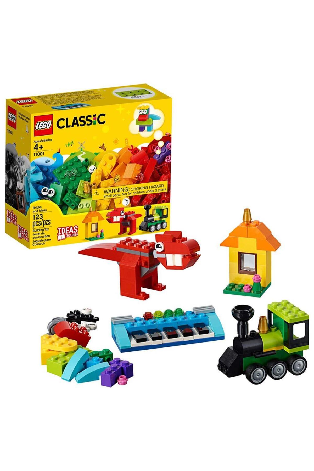 ® جعبه کلاسیک ۱۲۳ تکه قطعات و ایده‌های ساختنی (۱۱۰۰۱) – مجموعه ساختنی اسباب‌بازی کودکان