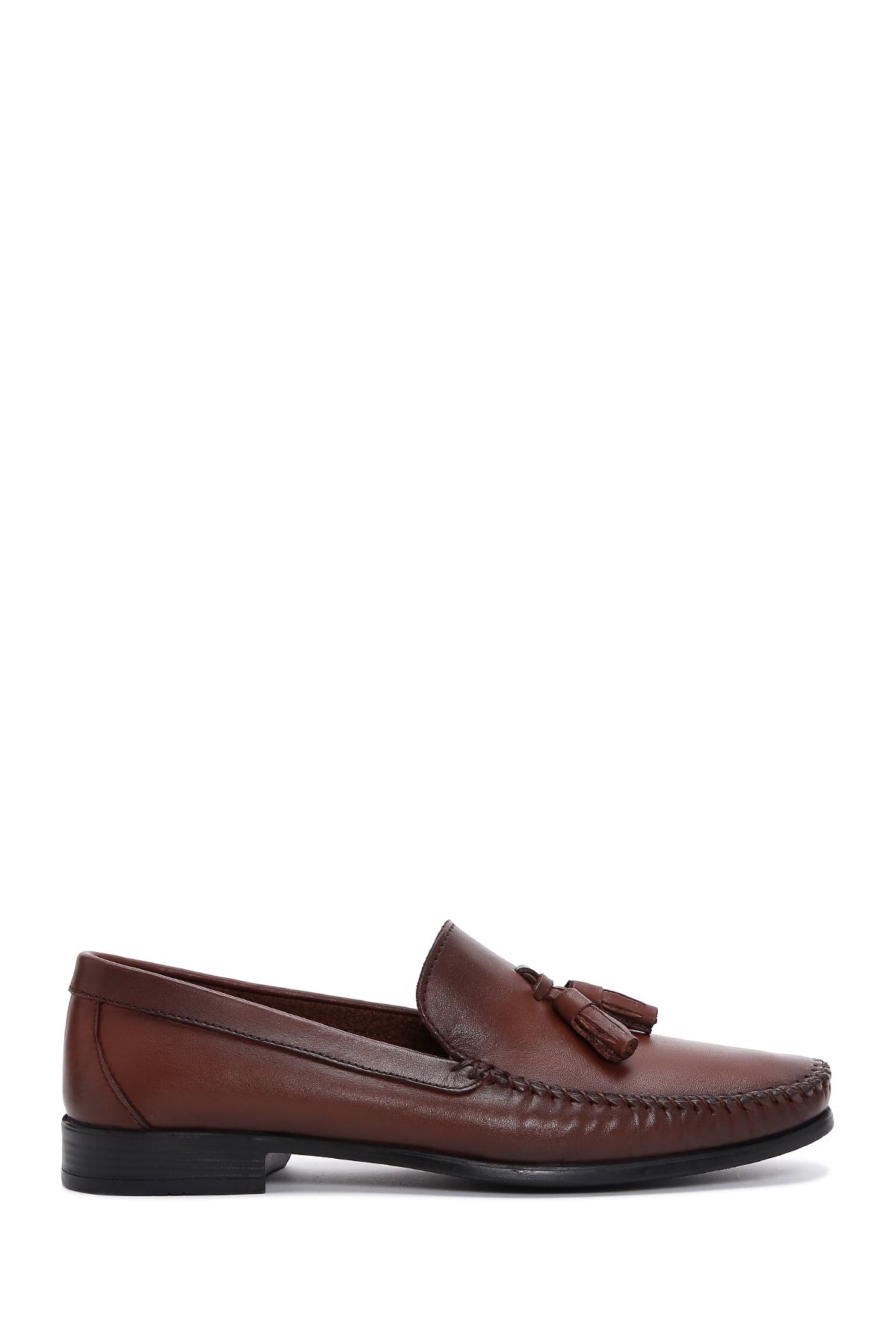 Derimod Erkek Kahverengi Püsküllü Deri Casual Loafer 25SFD754218