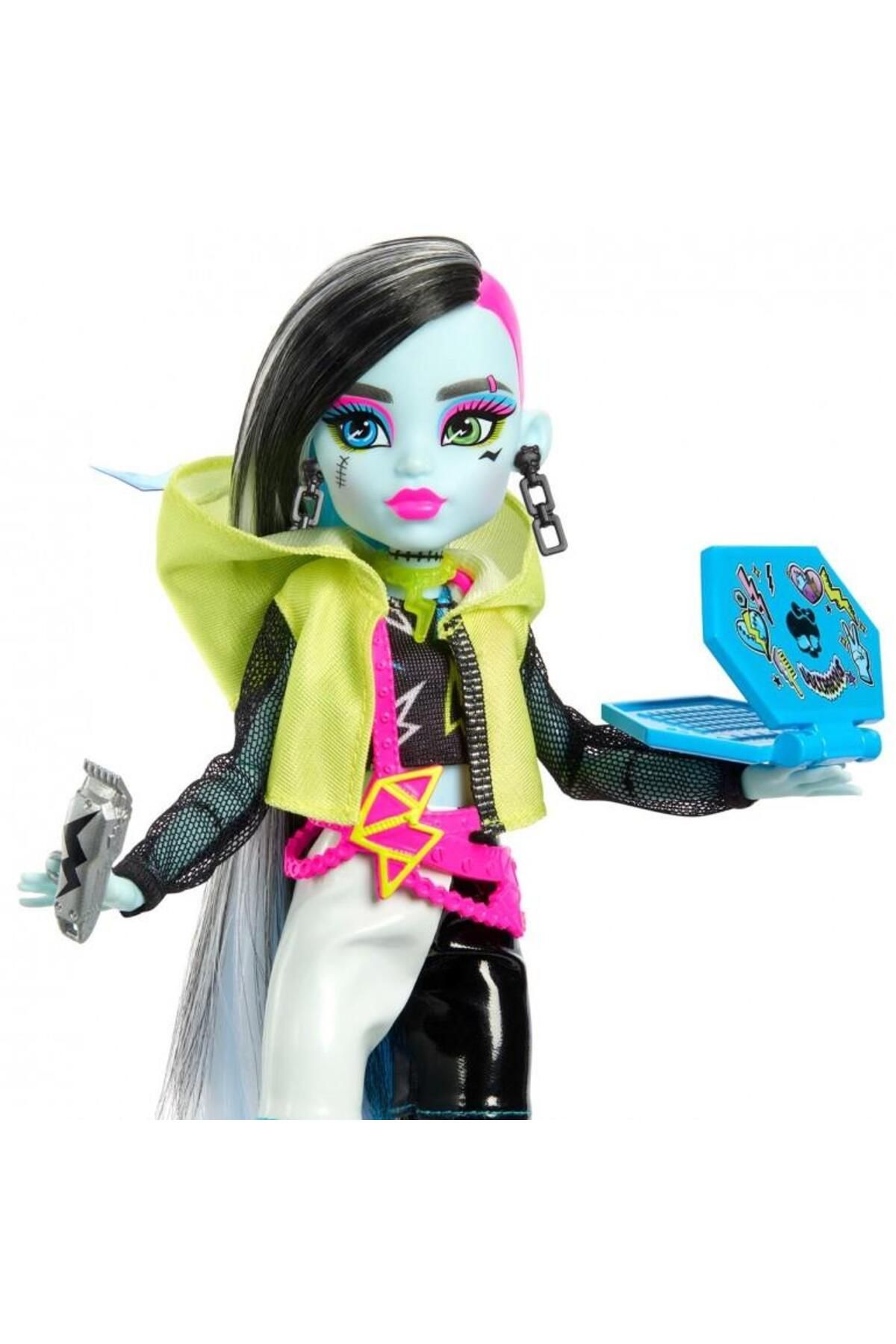 MONSTER HIGH-Neon Frights Frankie Stein Mysterious Friends Game Set - S3 Hnf79 3
