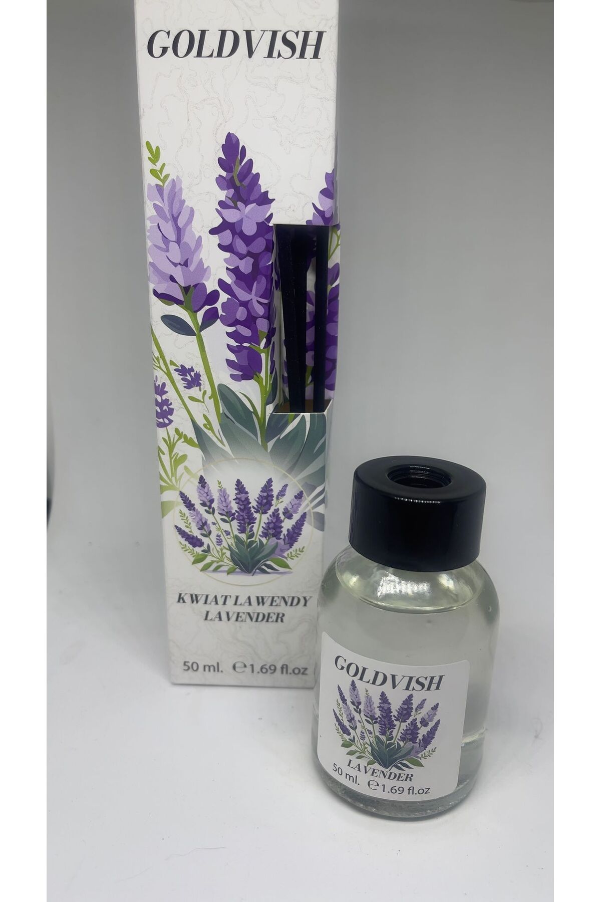 Umut GOLDVİSH LAVENDER BAMBU ÇUBUKLU ODA ORTAM KOKUSU 50 ML KALICI ESANS X 48 ADET 1 KOLİ