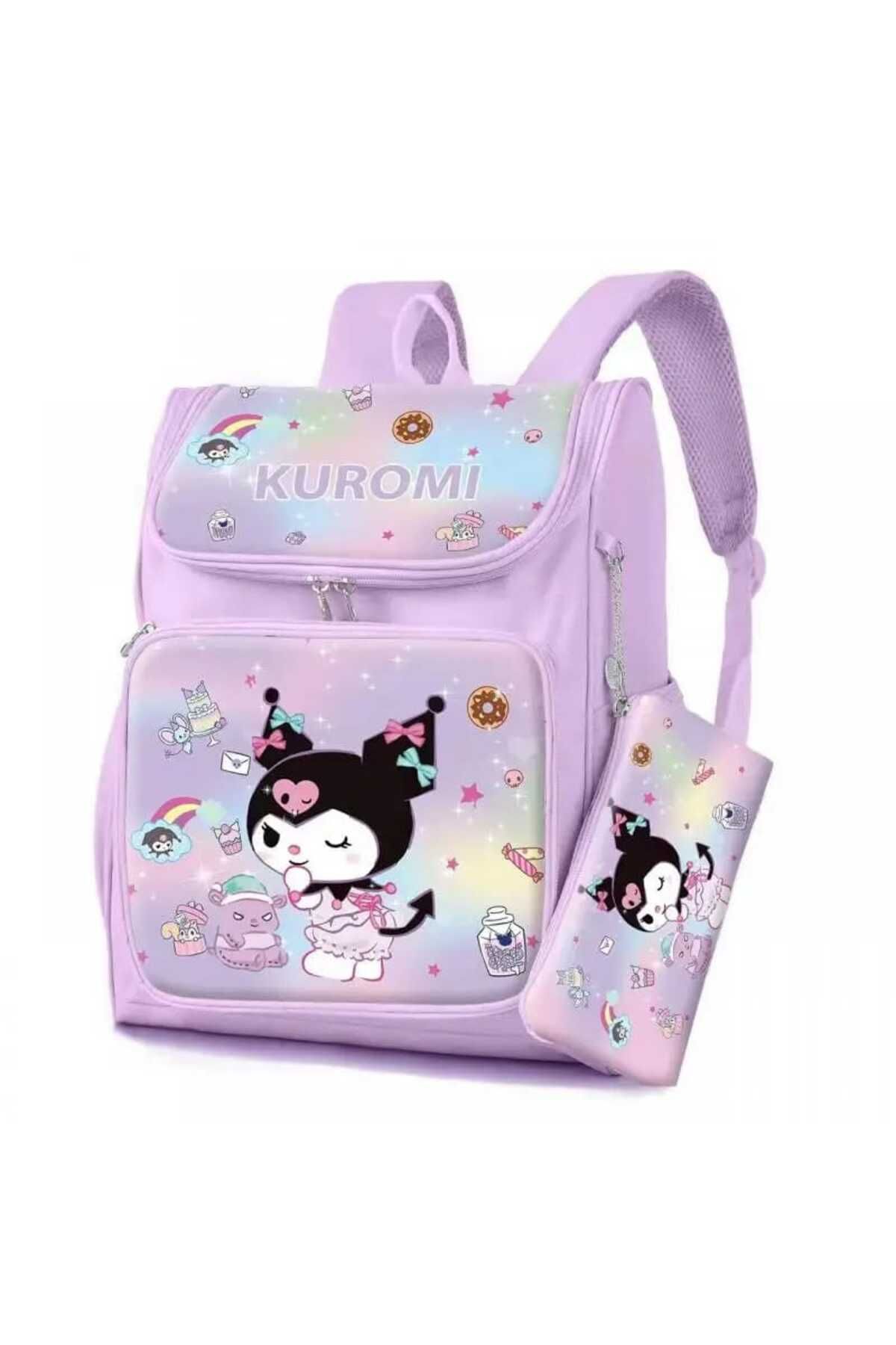 kuromi Sanrio Kuromi Cinnamoroll Hello Kitty My Melody  Sırt Çantası ve Kalem Kutu Seti