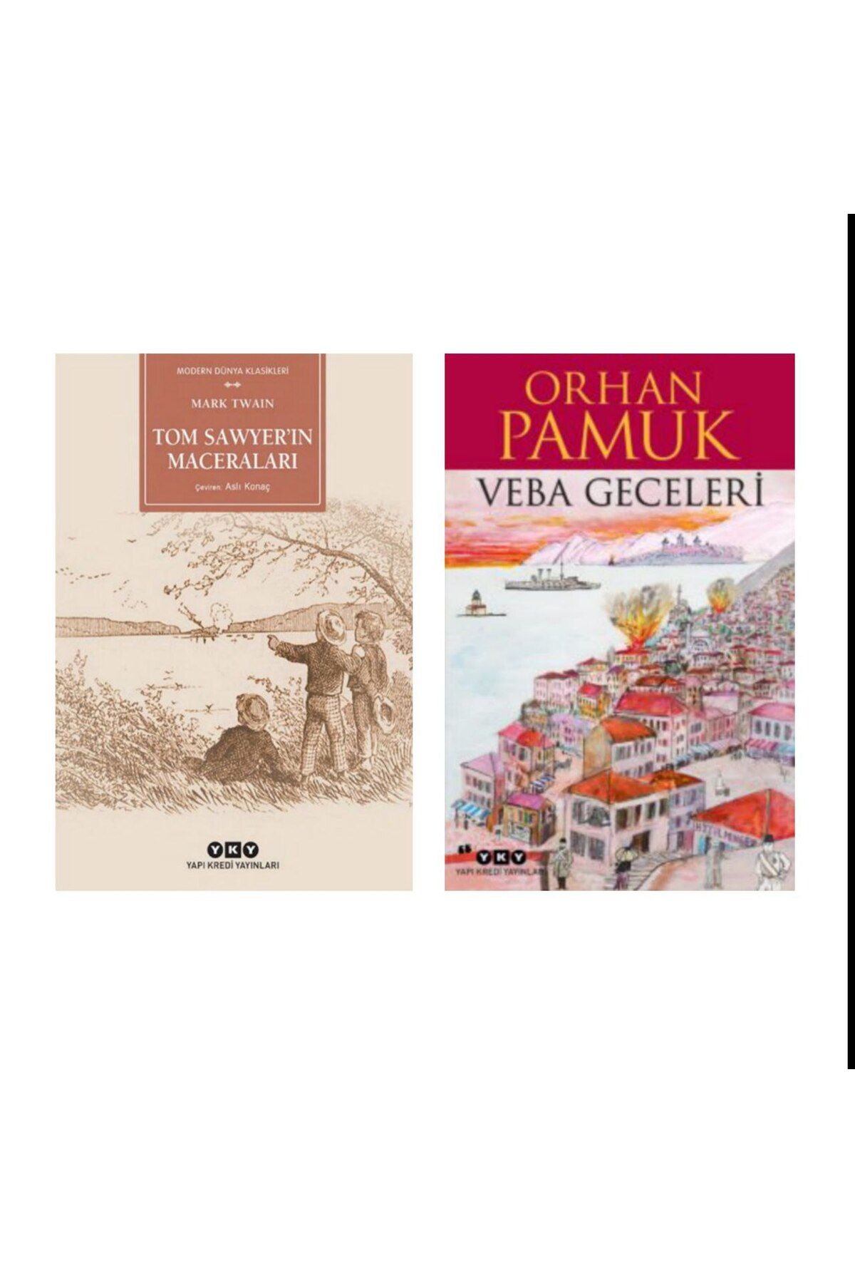 Yapı Kredi Yayınları Tom Sawyerin Maceraları-Mark Twain Veba Geceleri - Orhan Pamuk