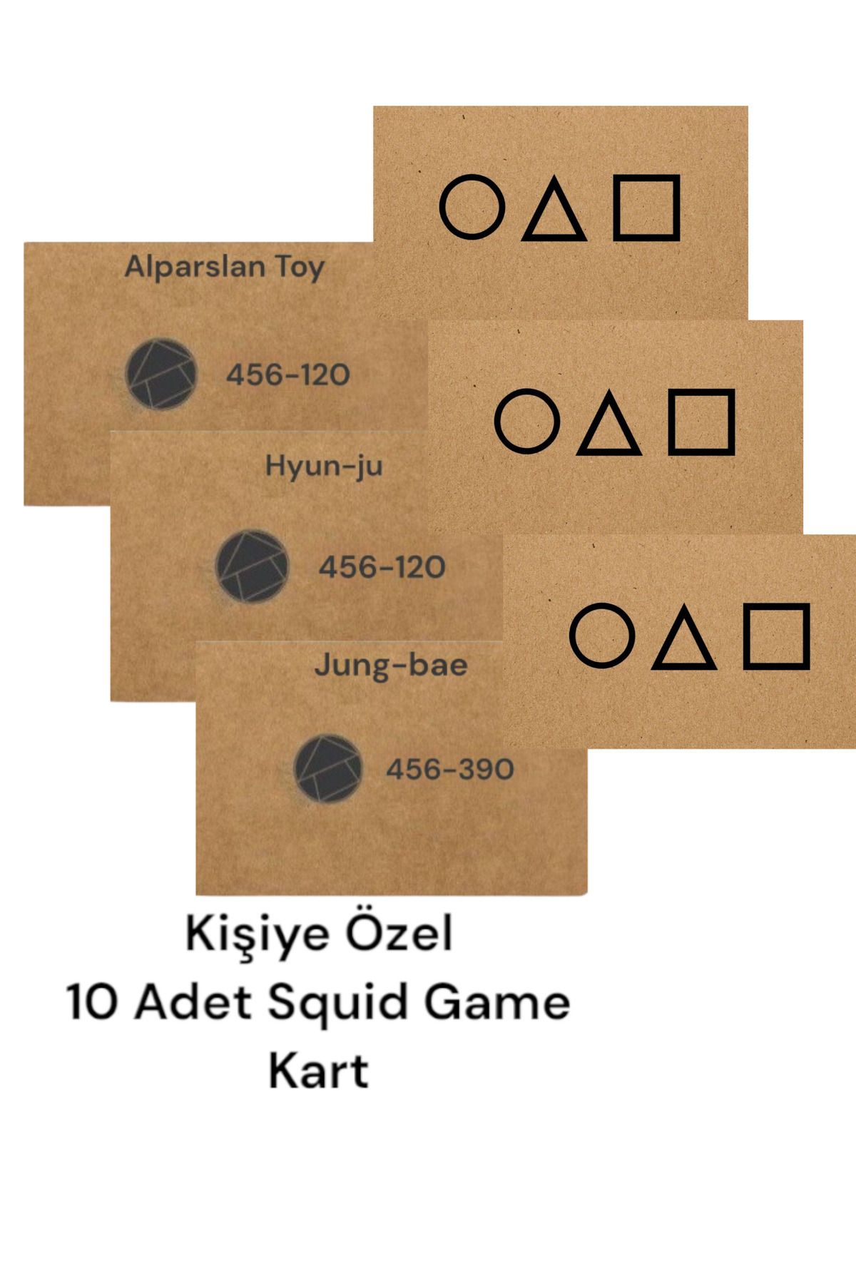 Glintist Kişiye Özel 10 Adet Squid Game2 Iş Kartı Kartvizit