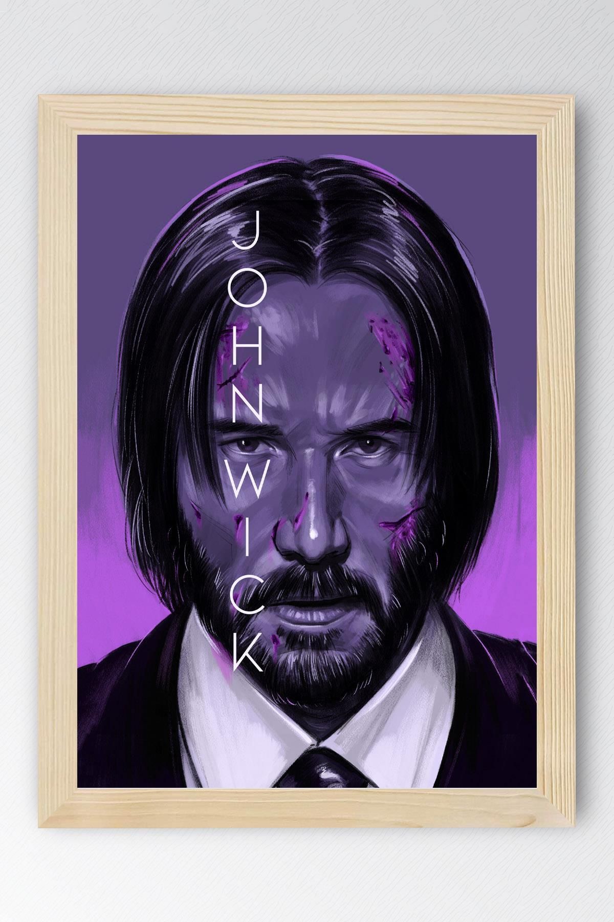 Saturn John Wick Çerçeveli Tablo - Film Posteri Tablo