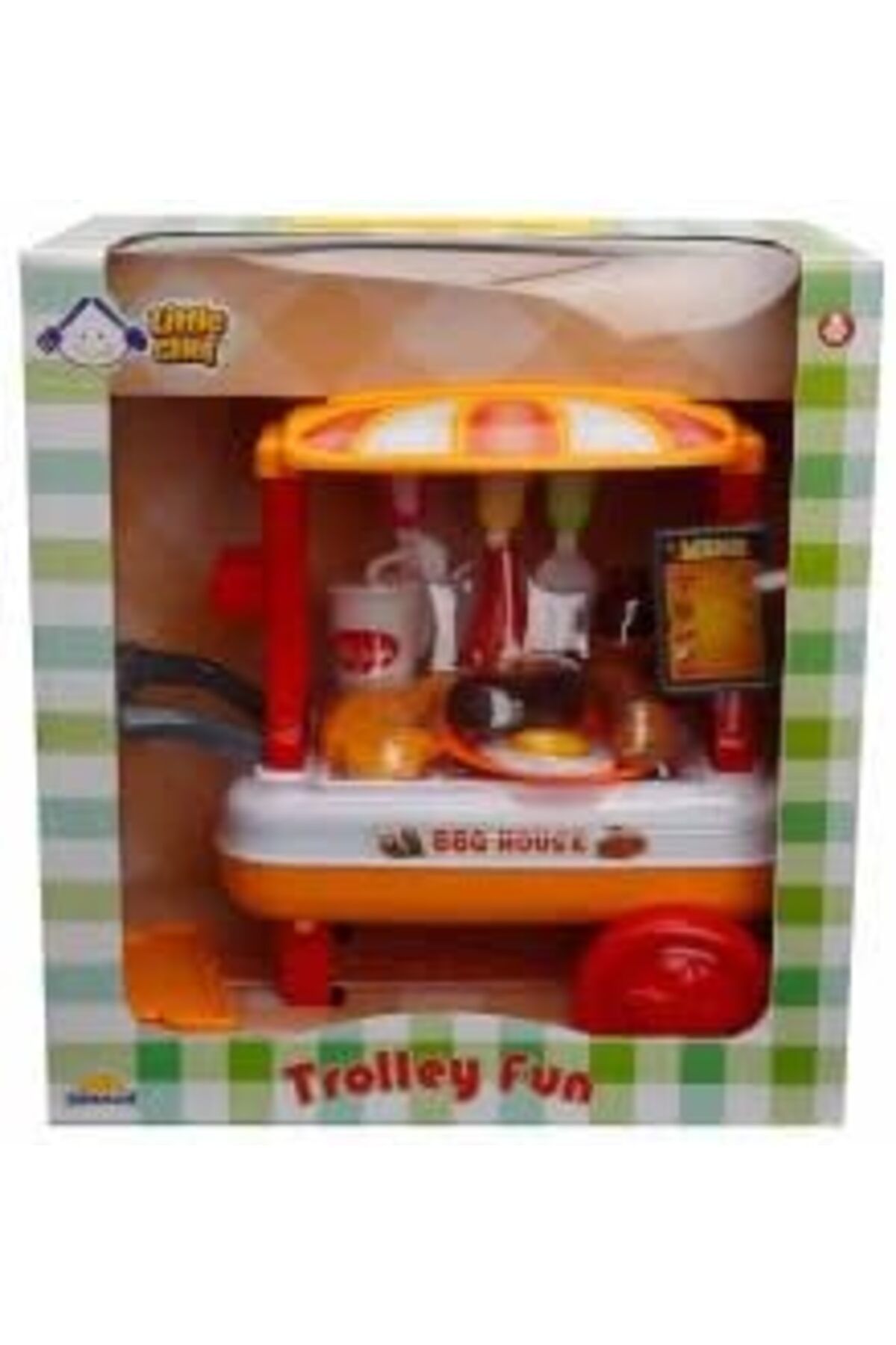 STOREMAX-Trndshop Little Chef Barbecue Cart Play Set Mrystore 965645 2