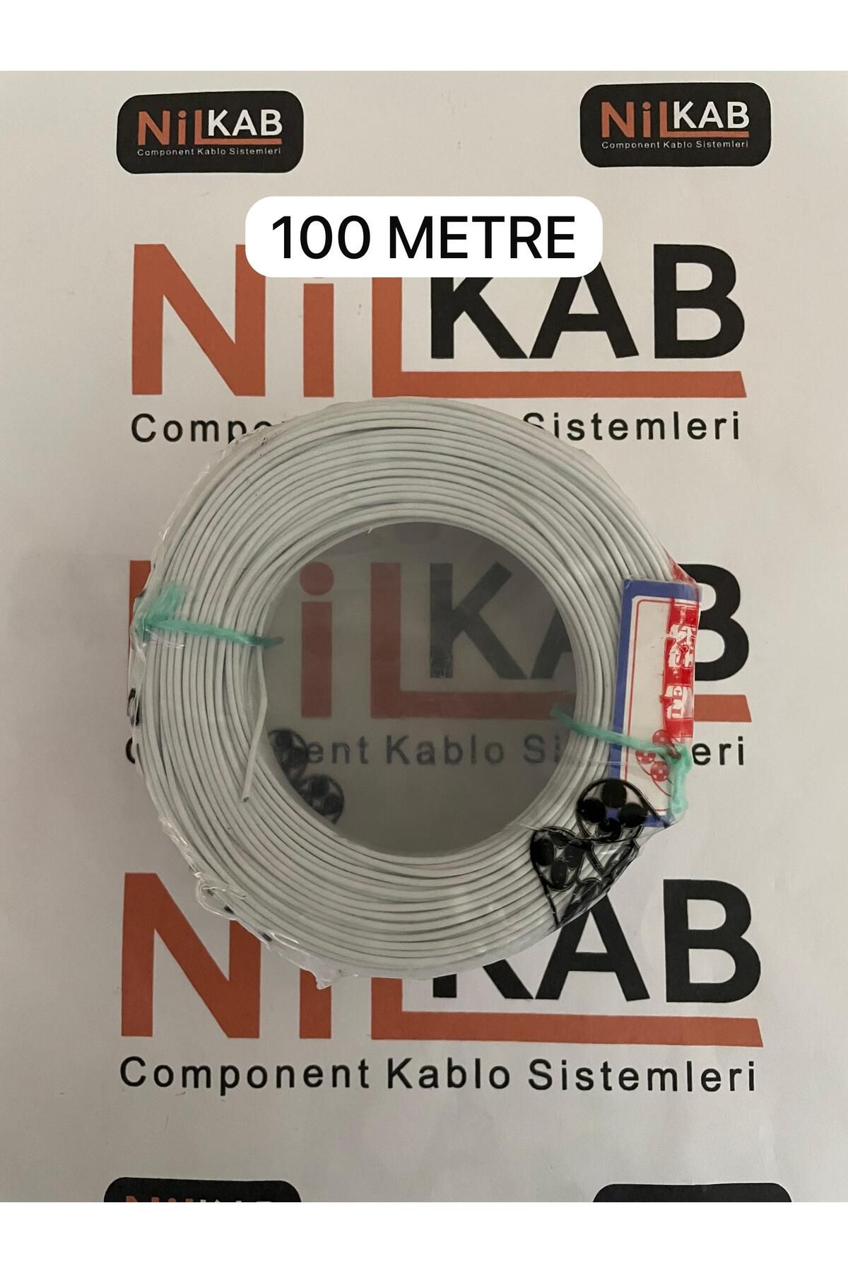 Nilkab 0,22 KALAY KABLO 100METRE BEYAZ