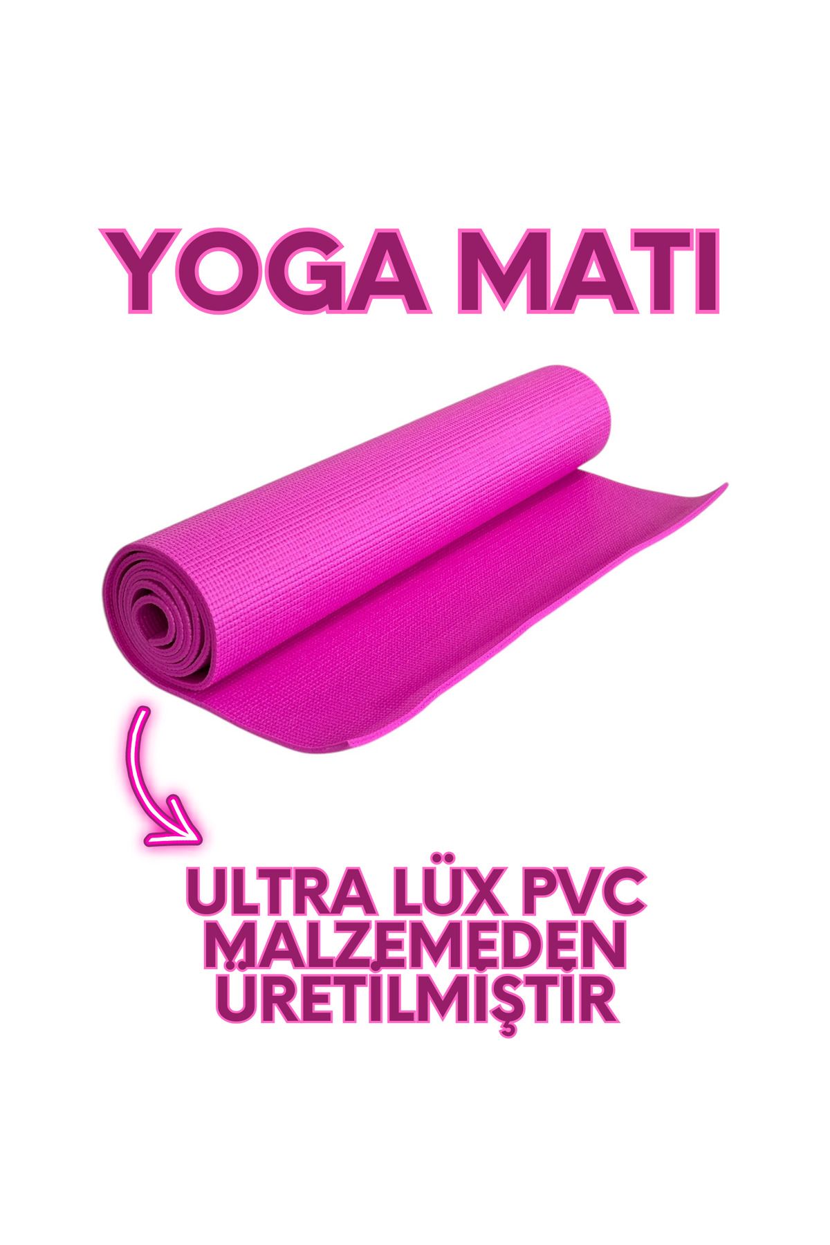 CANSPORT DELUXE PVC PİLATES EGZERSİZ MİNDERİ YOGA MAT KAMP MATI