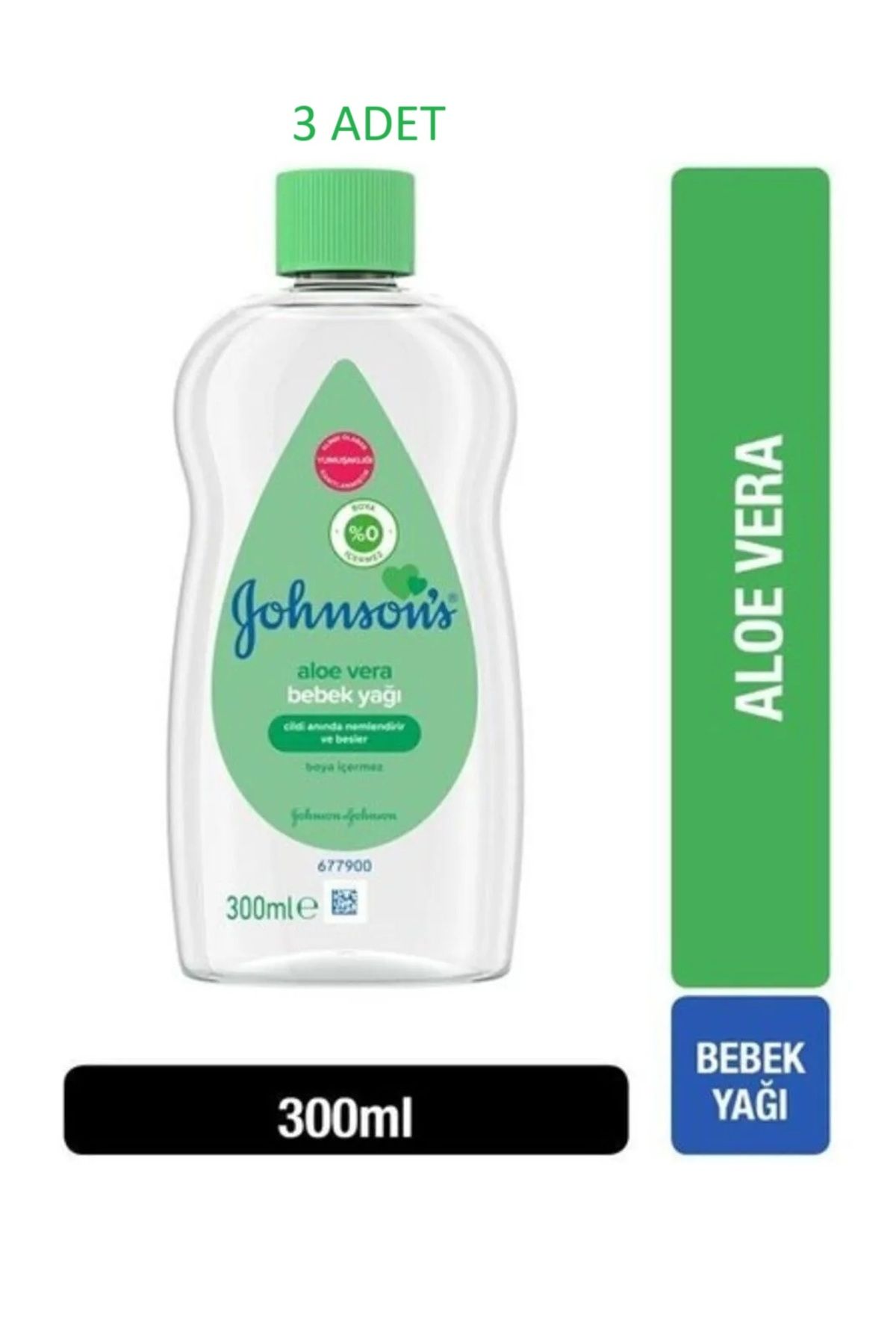 Johnson´s Baby Aloe Vera Bebek Yağı 300 Ml 3 ADET