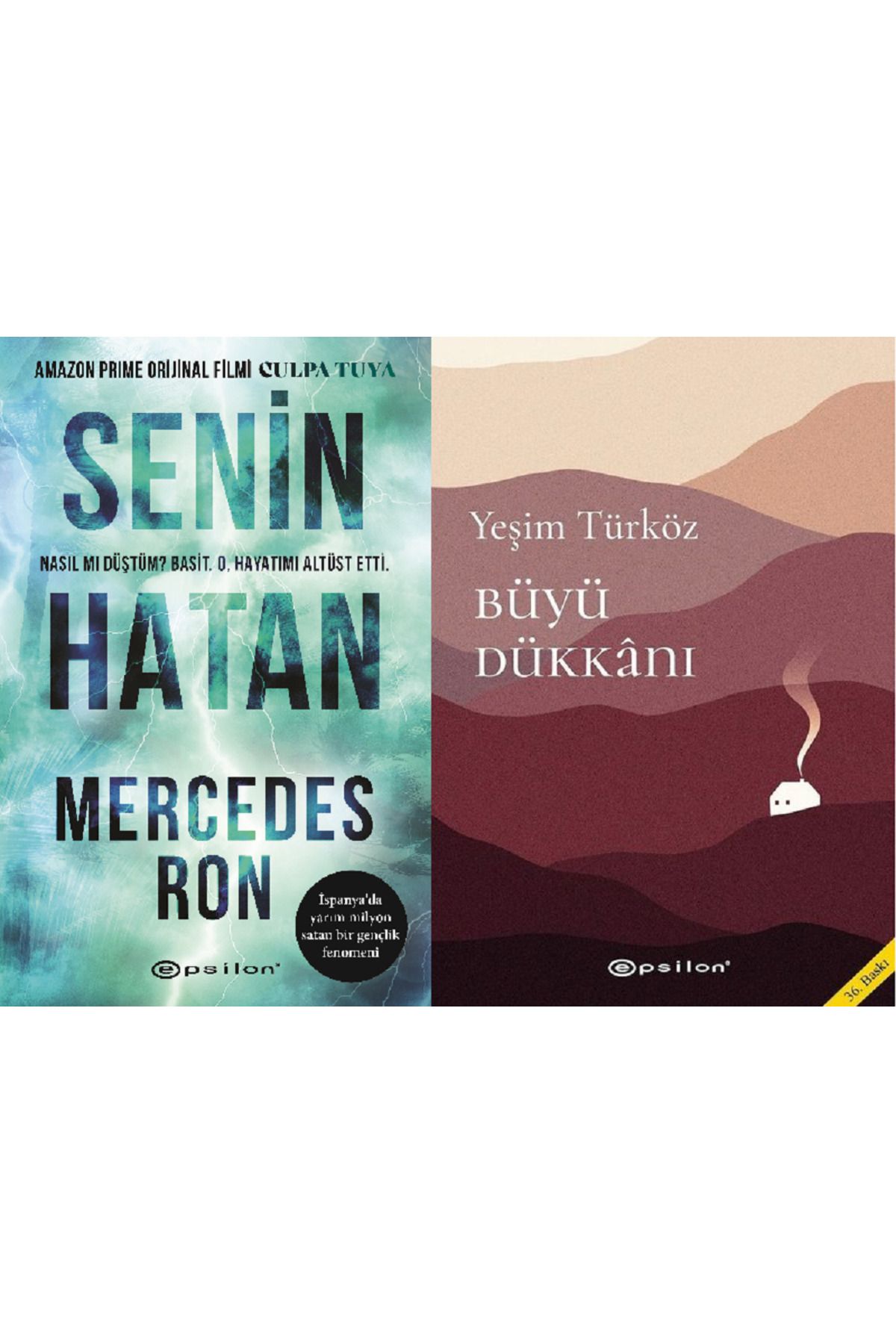 Epsilon Yayınevi Senin Hatan ( Culpa Tuya ) + Büyü Dükkanı 2 Kitap Set