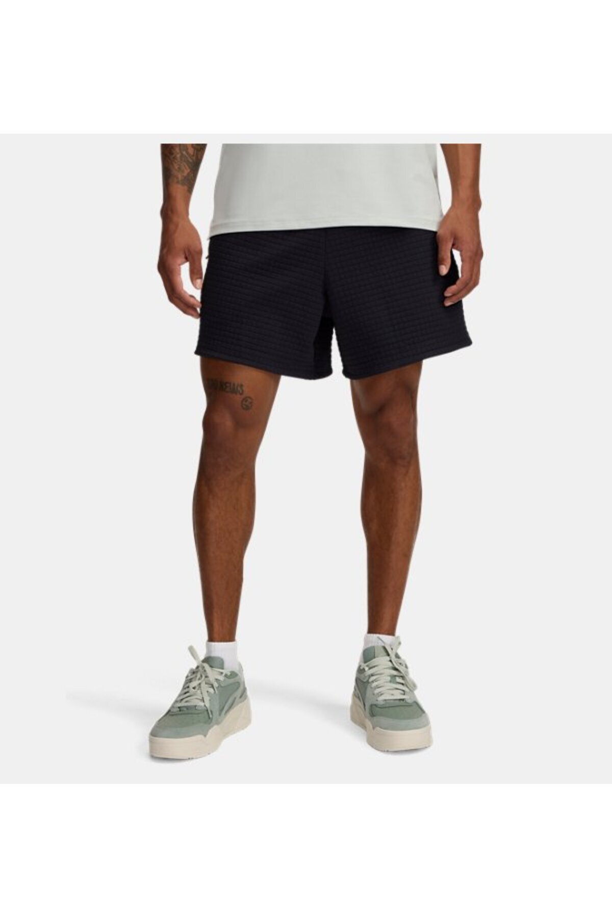 آندر آرمور شلوارک مردانه UA مدل Unstoppable Fleece Grid کد 1390273-001