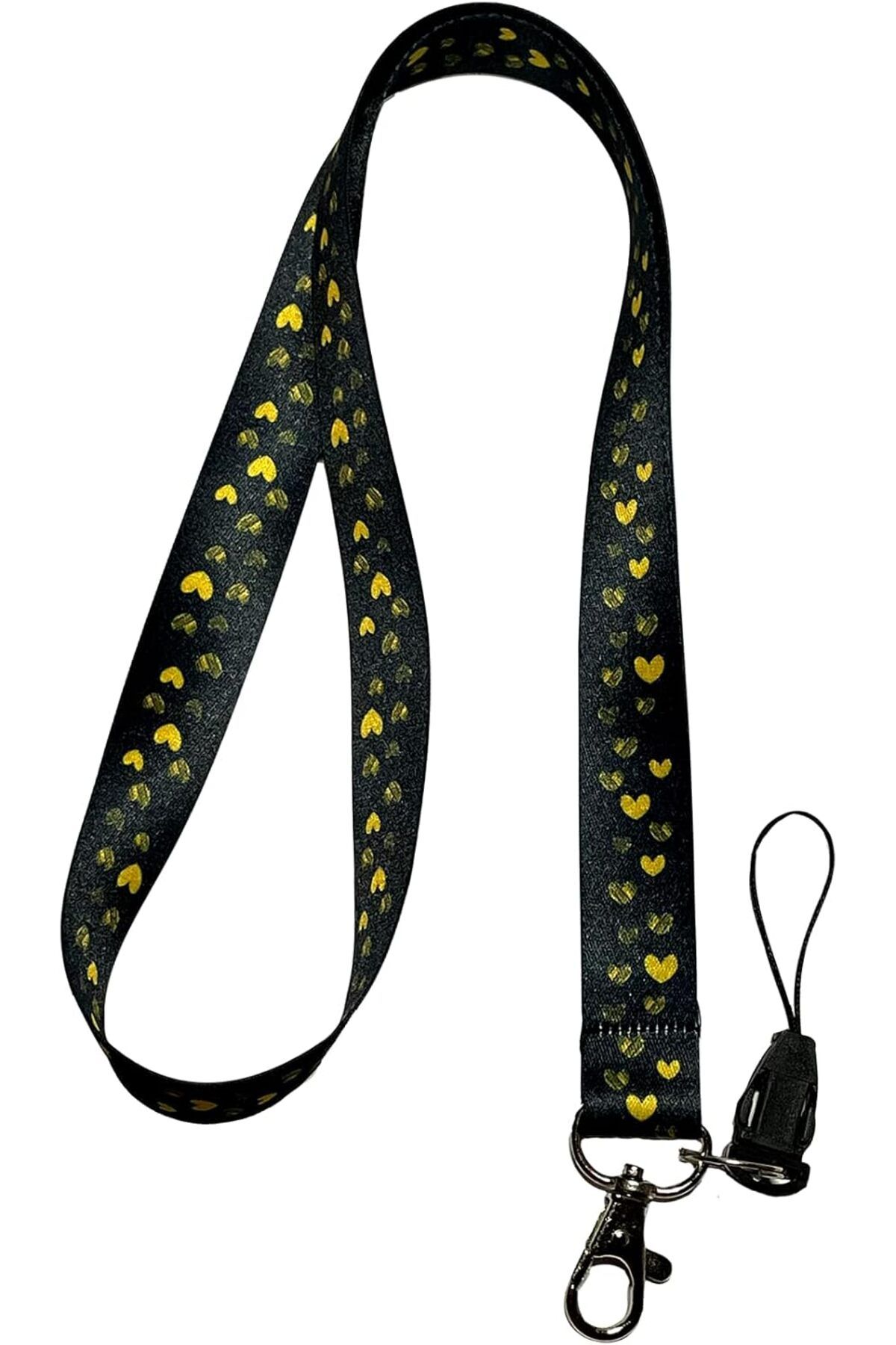 STOREMAX acelya Sevgililer Kalp Desenli Boyun ipi Telefon Askısı Lanyard Star Shop Trend 1058548
