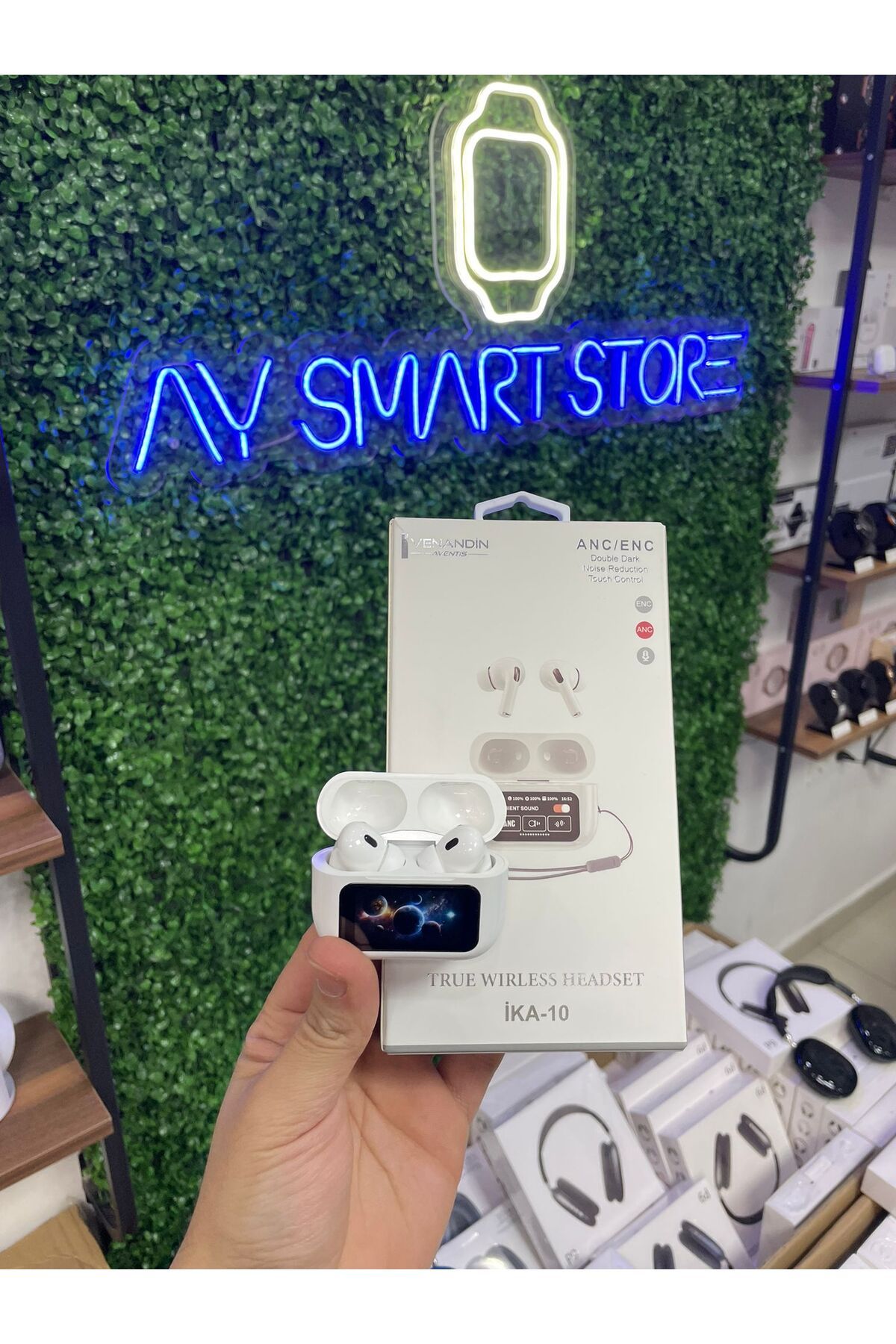 AYSMARTSTORE Dokunmatik Ekranlı Air Pro 2 ANC Aktif Bluetooth Kablosuz Kulaklık (Kılıf ve Askı İpi Hediyemizdir)