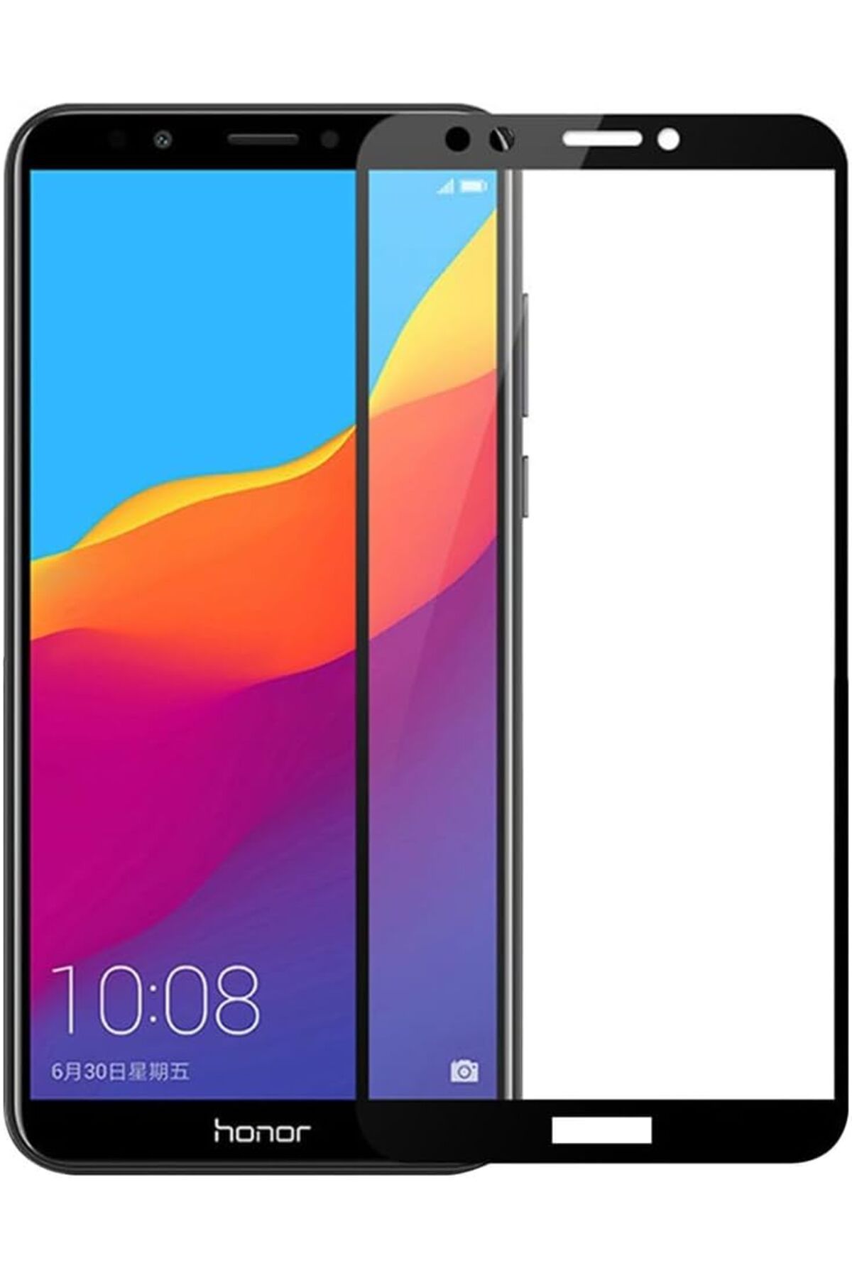 STOREMAX jvnnastore Y7 2018 Uyumlu Full Kaplayan Temperli 5D Ekran Koruyucu Cam (Siyah) 646268