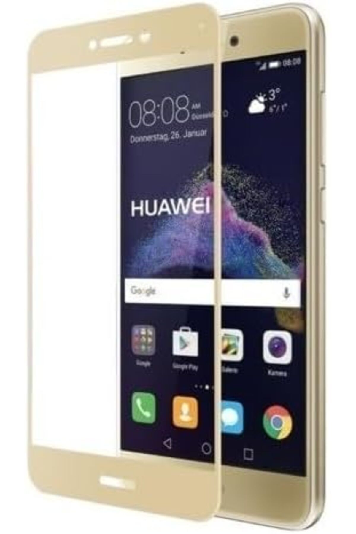 STOREMAX Nova Uyumlu Full Kaplayan Temperli 5D Ekran Koruyucu Cam (Gold) trndymrt 1087243