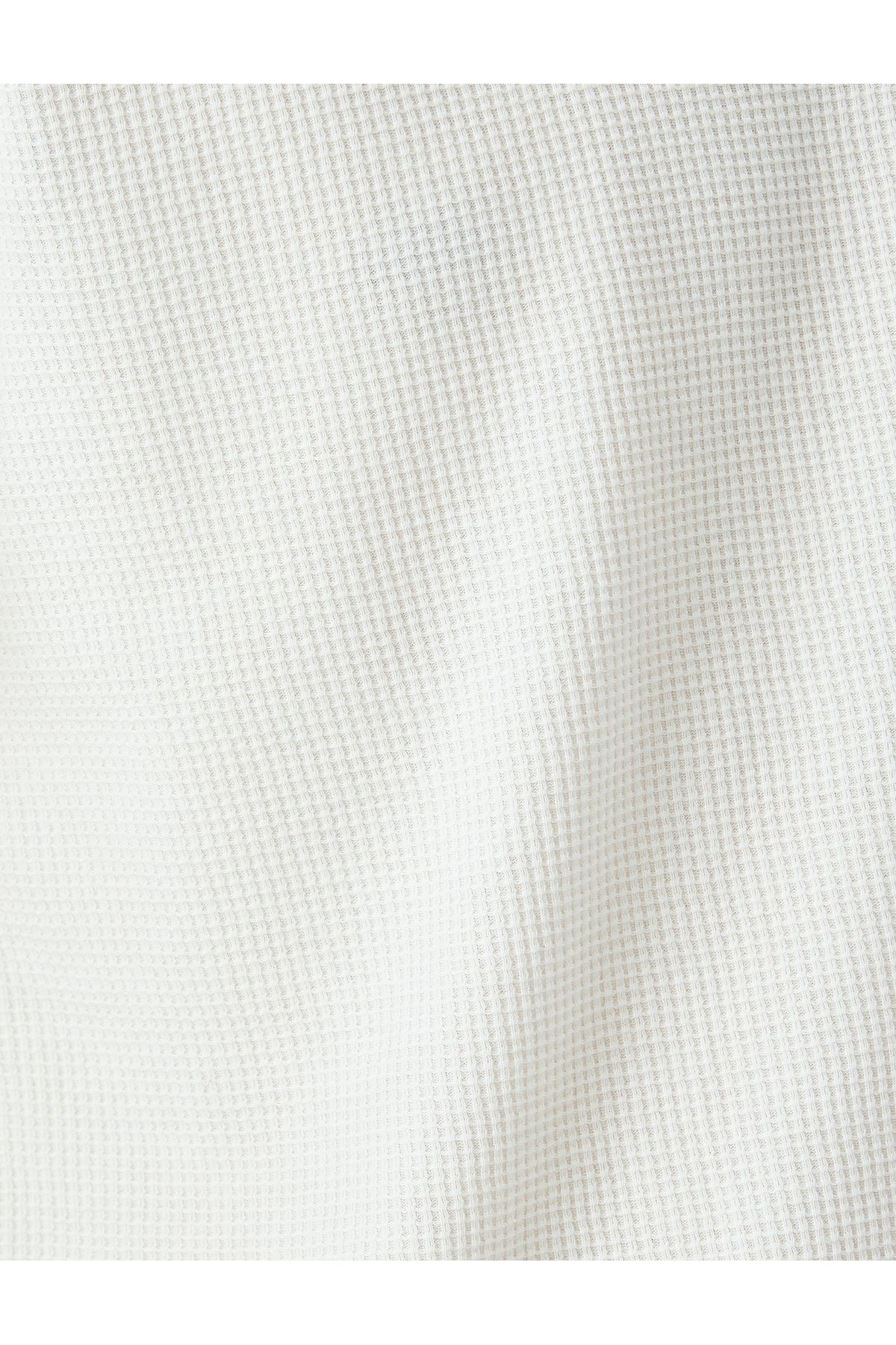 Koton-New Season Short Sleeve Regular Fit Label Detailed Waffle Textured Cotton Blend Bicycle 6