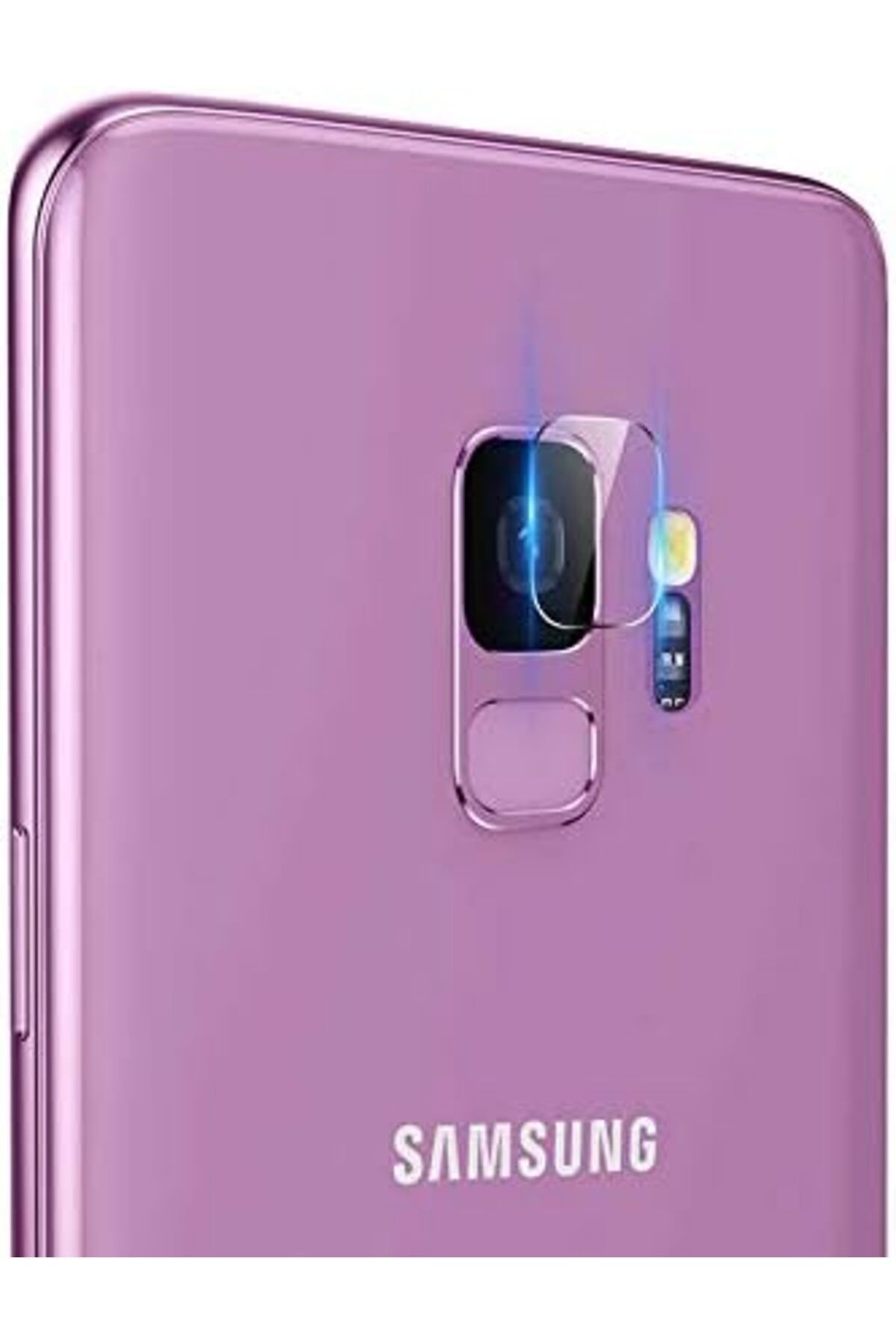 yenibagshop Galaxy S9 Uyumlu Kamera Koruyucu Cam (Şeffaf)