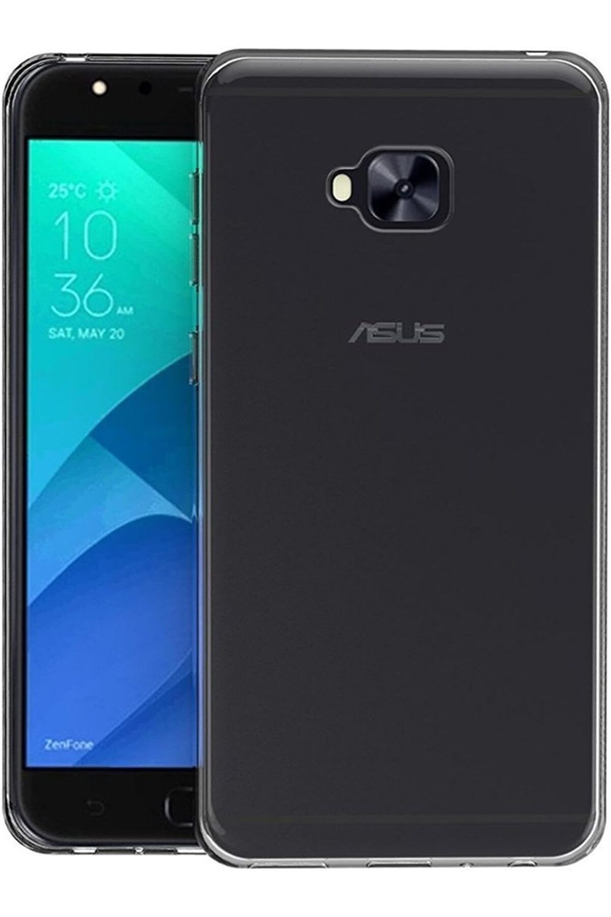 STOREMAX Erhnshp Zenfone Live (5.5'') ZB553KL Kılıf Transparent Soft Beyaz rnbuyshop 995340