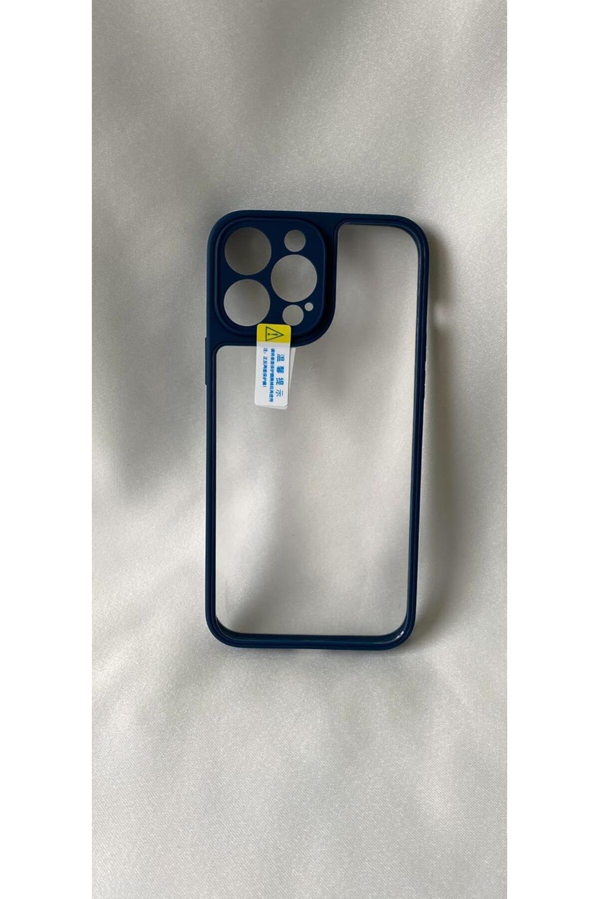 STOREMAX lbstorex iPhone 14 PRO ile uyumlu Köşeleri Renkli Şeffaf Kamera Çerçeve Korumalı İCE Silikon