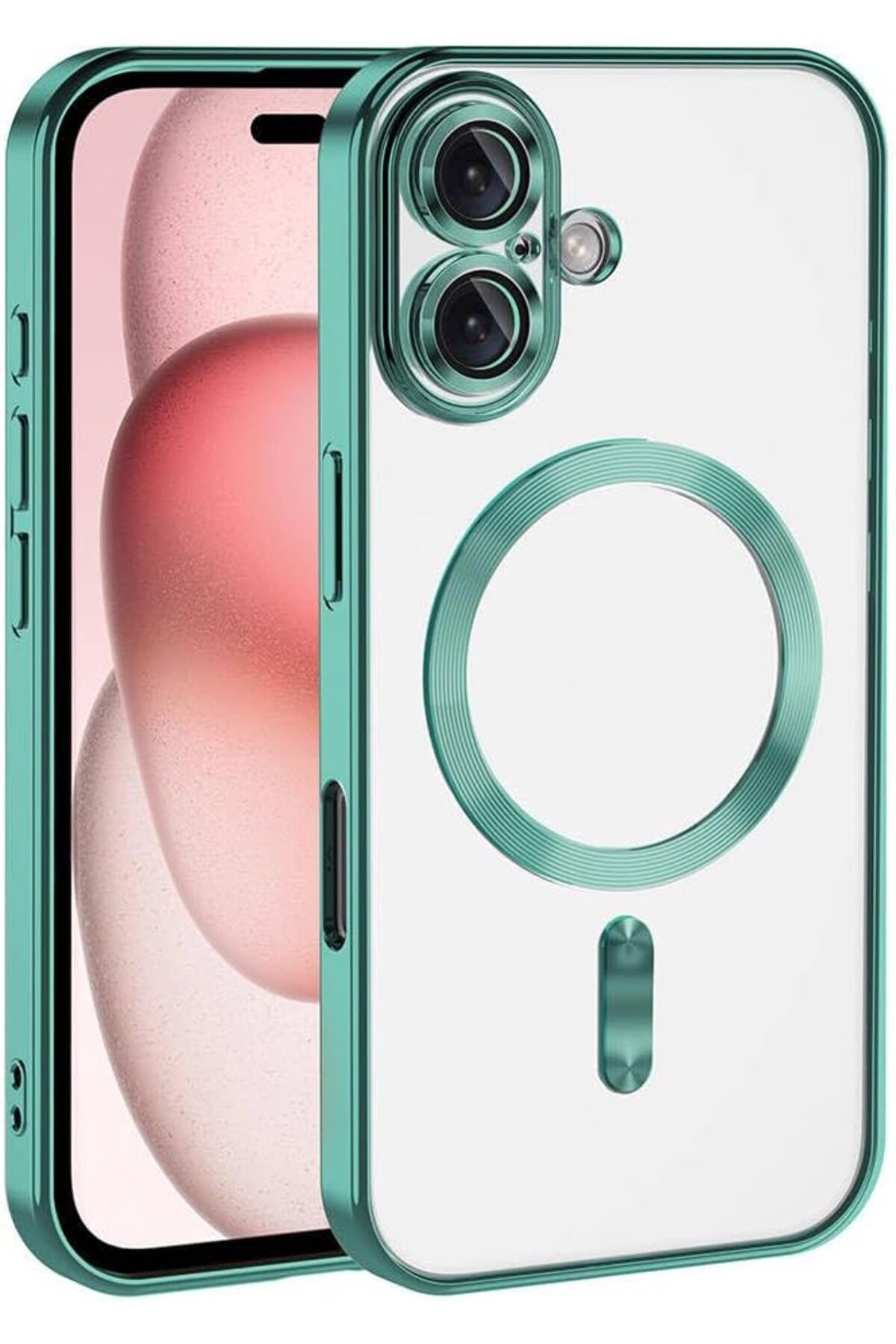 STOREMAX lbstorex İle Uyumlu iPhone 16 Kılıf Kamera Korumalı Magsafe Wireless Şarj Özellikli ZORE Demre