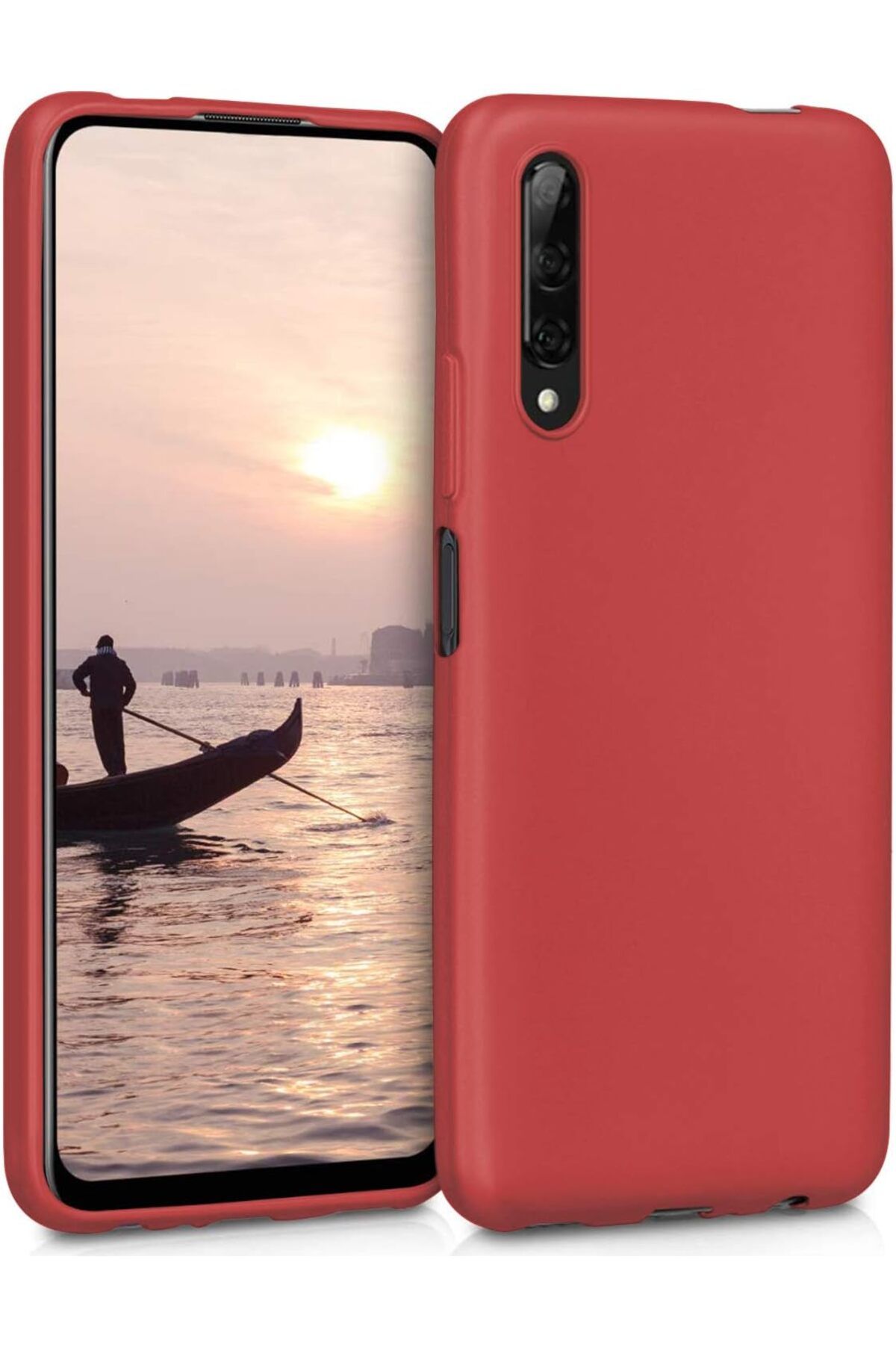 STOREMAX lbstorex Matte Silicone P Smart Pro için Kılıf Kırmızı [P Smart Pro ile Uyumlu Kılıf - Kır