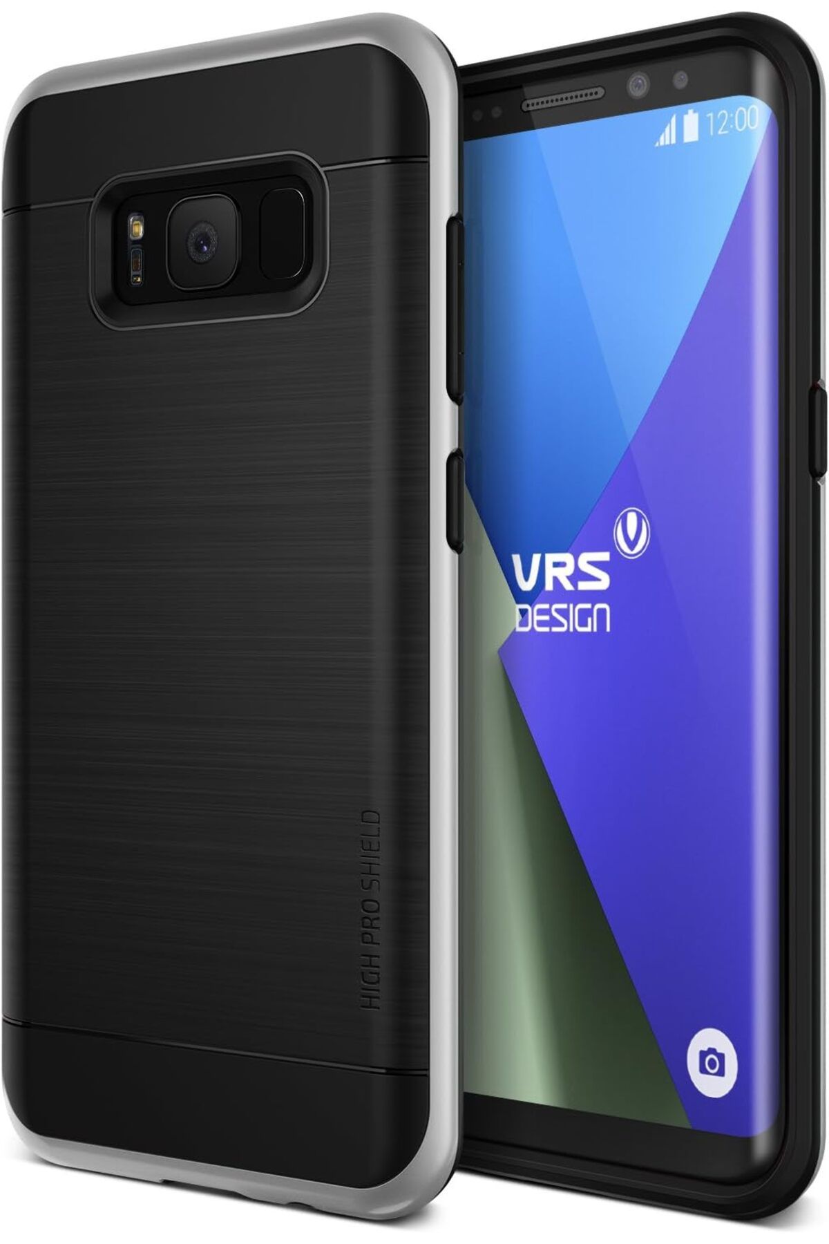 STOREMAX VRSG8P Galaxy S8 Plus Uyumlu High Pro Shield Kılıf, Gümüş 655141