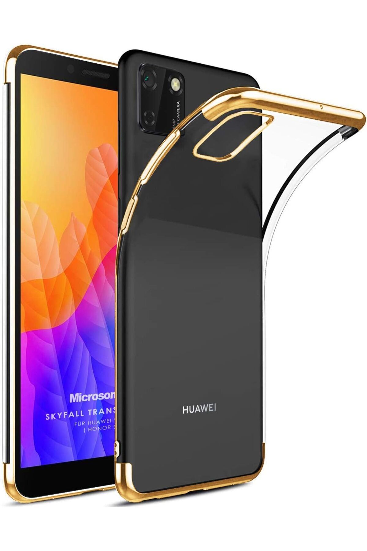 STOREMAX nffashopm Y5P Kılıf Skyfall Transparent Clear Gold storestarx 1051353
