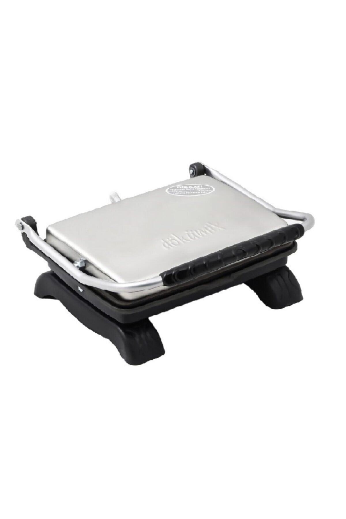 Dökümix ( Gri ) Organik Pik Demir Döküm Tost Makinası 1800 Watt Ev Tipi